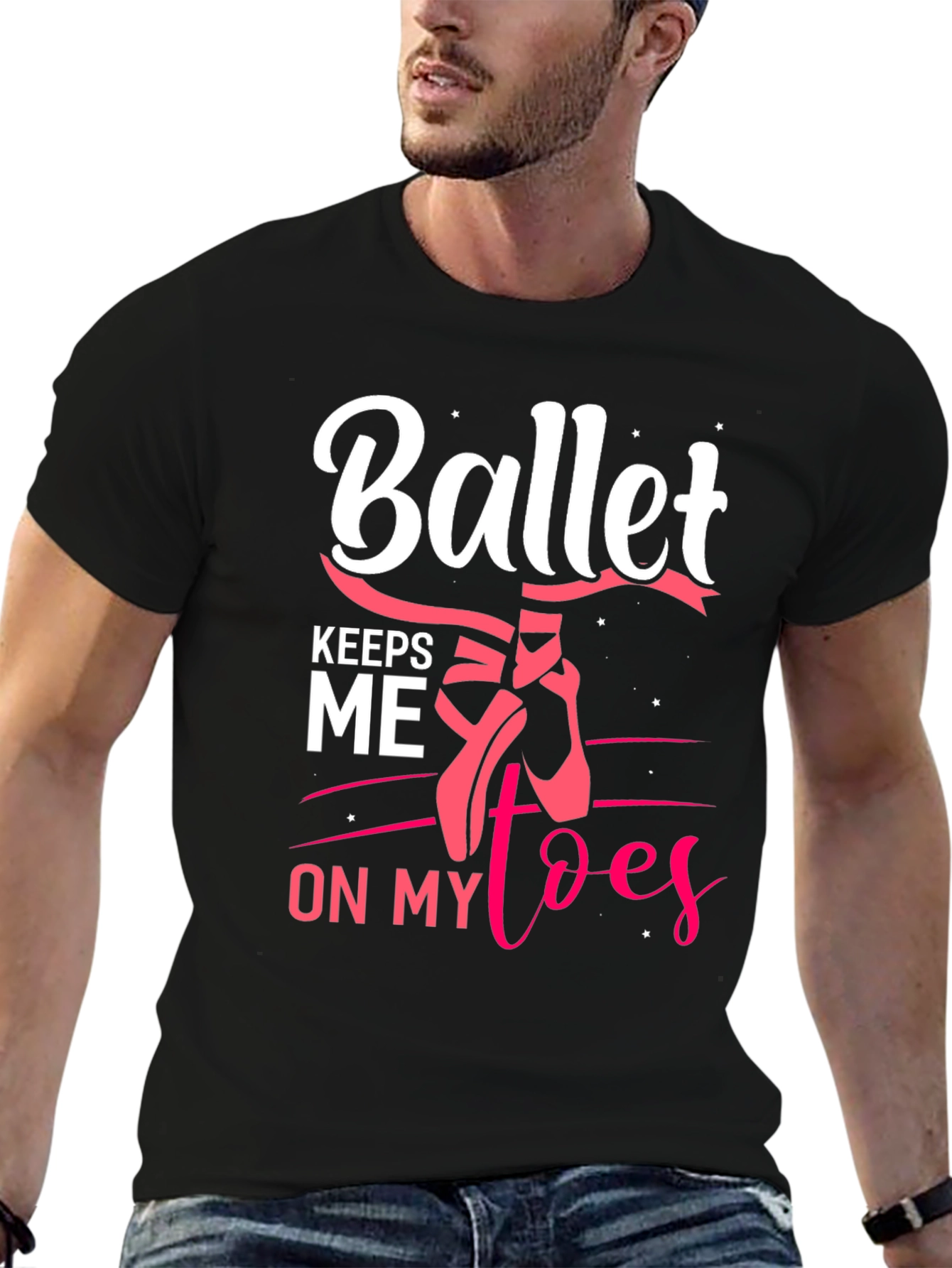 Black Ballet Keeps Me on My Toes Graphic Tee view 6