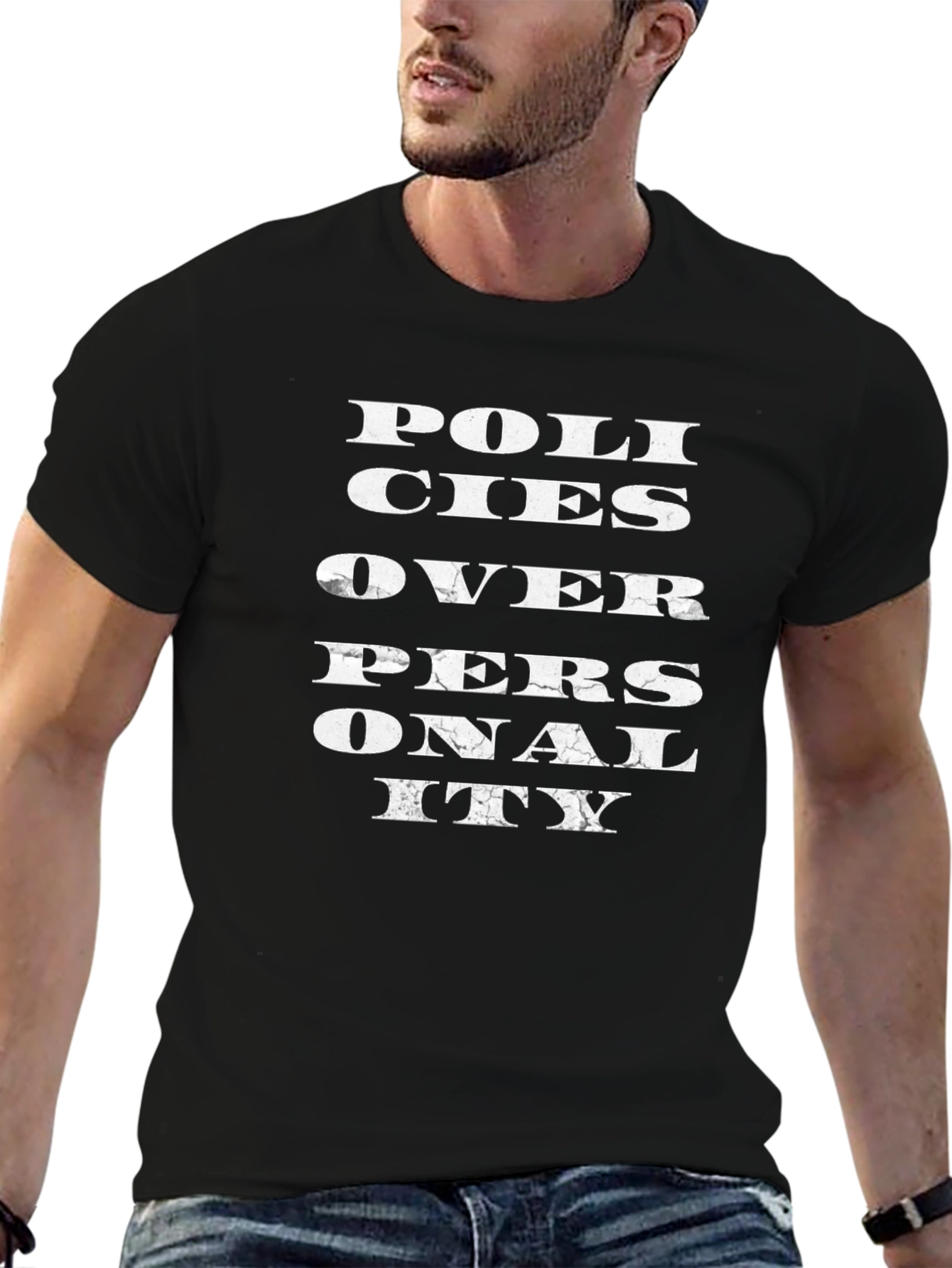 Black Policies Over Personality T-Shirt view 6