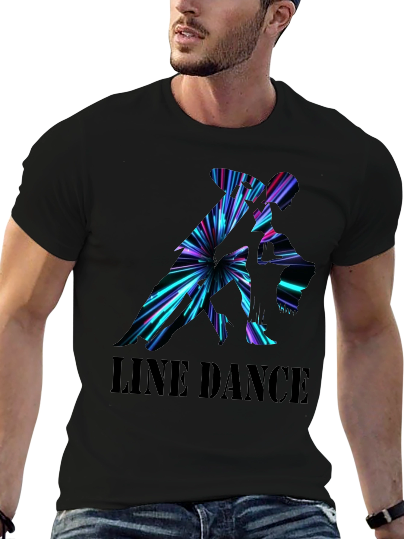 Black Line Dance Graphic Tee view 6