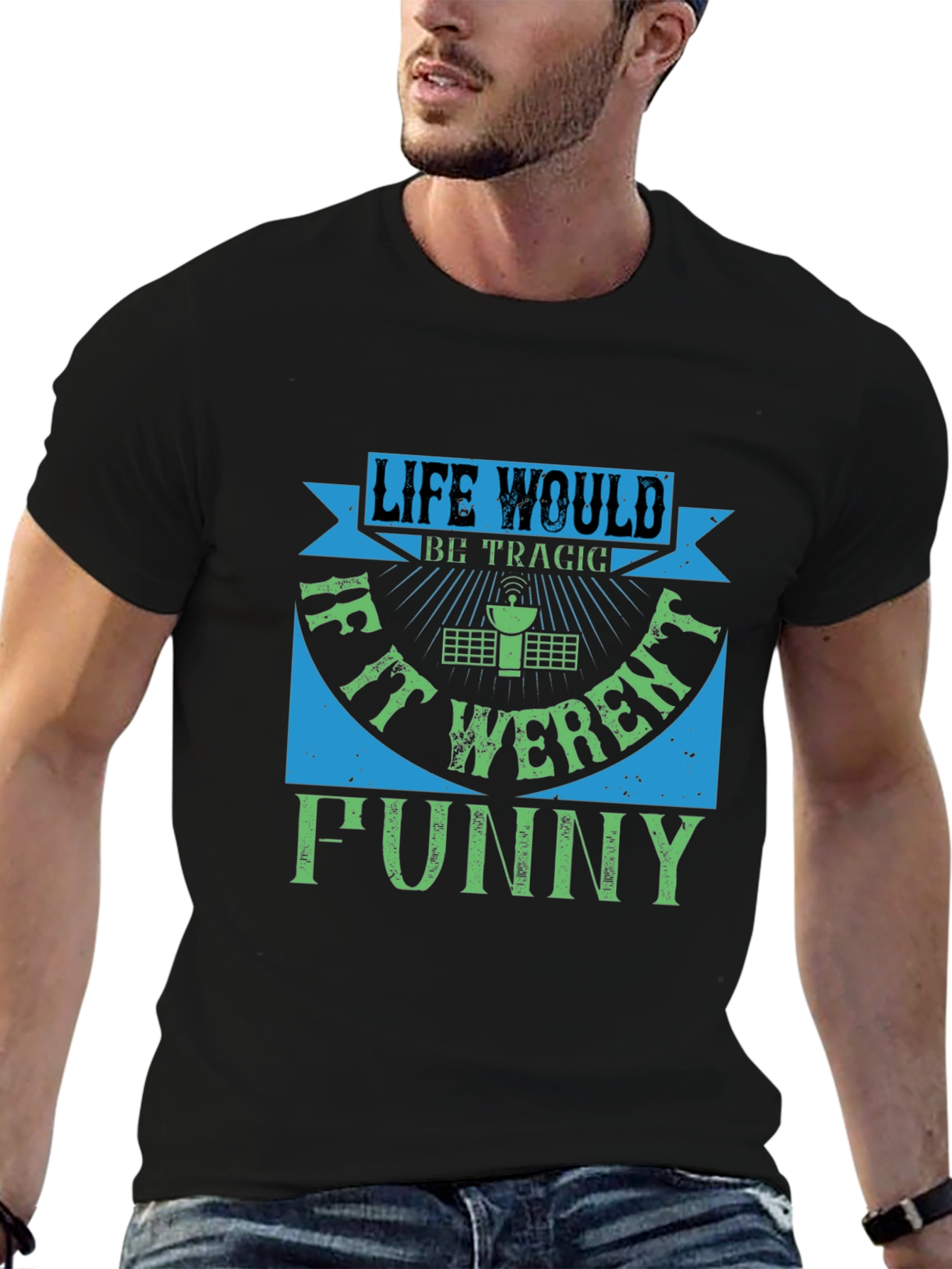 Black Life Would Be Tragic Funny T-Shirt view 6