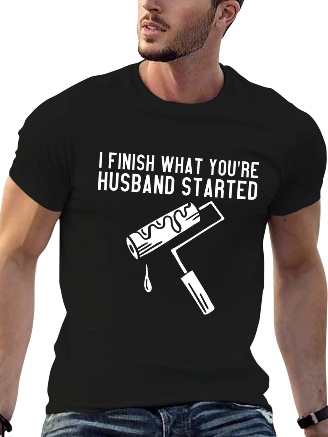 Black Husband Started Funny T-Shirt view 6