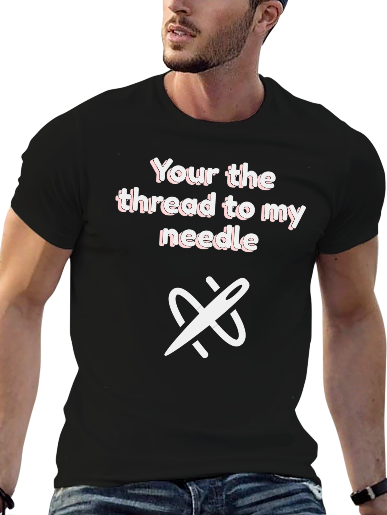 Black Thread to My Needle Graphic Tee - Unisex view 6
