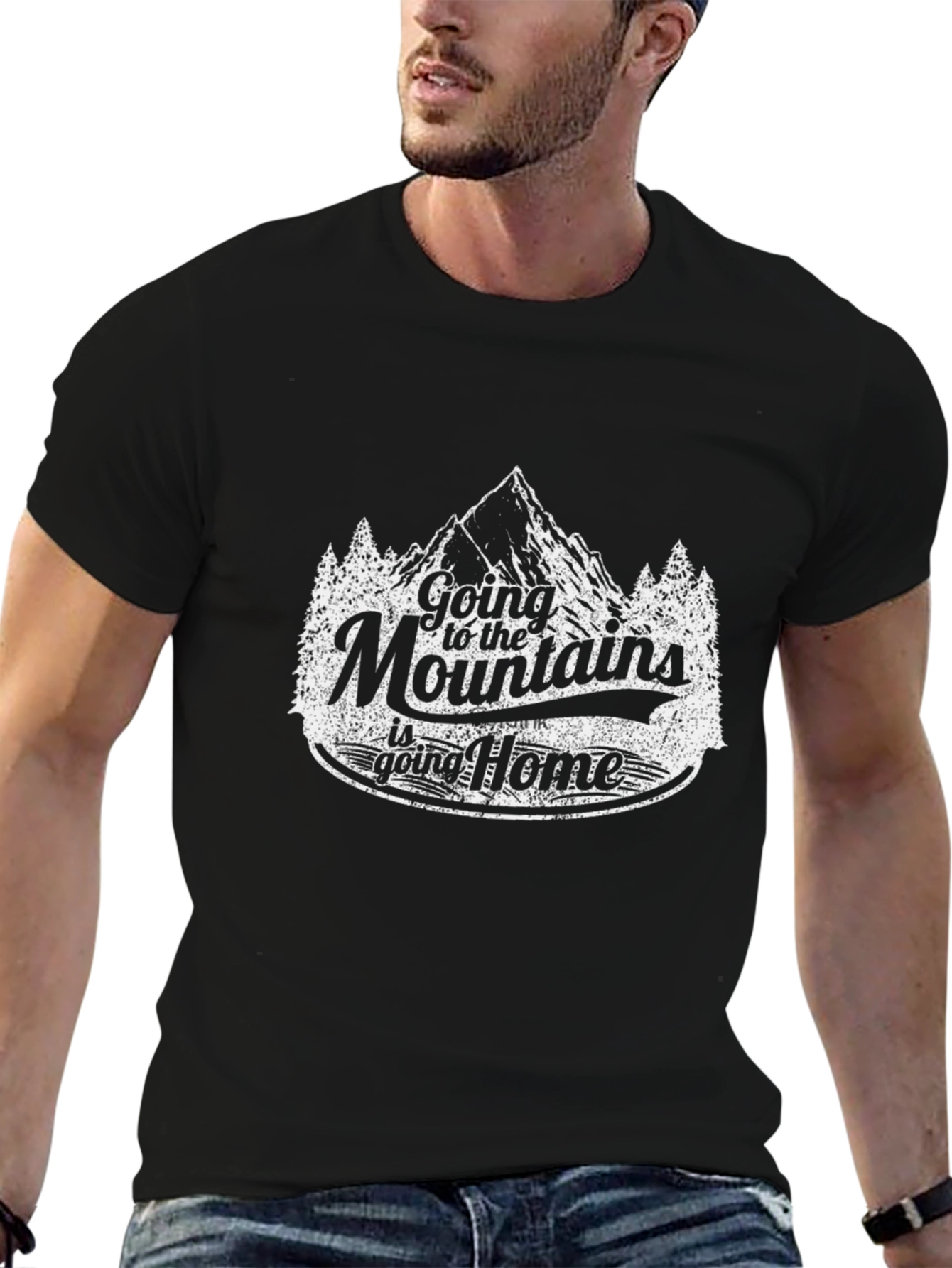 Black Mountains Calling Graphic T-Shirt view 6