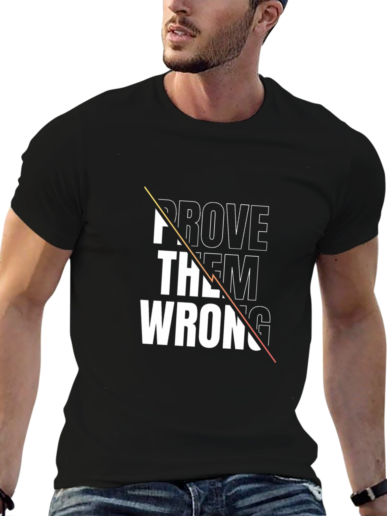 Black Prove Them Wrong Graphic Tee - Black view 6