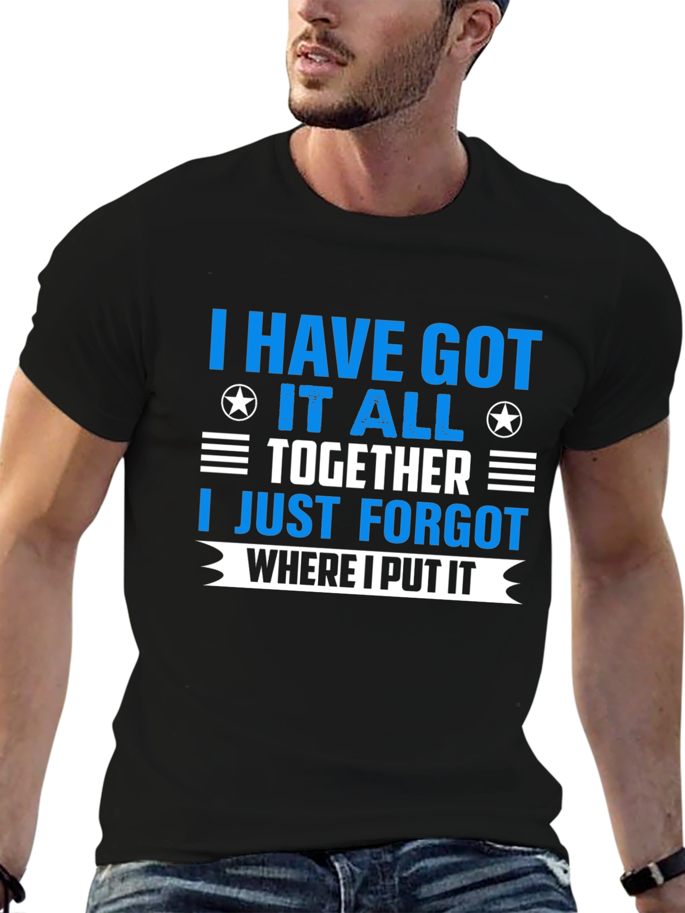 Black I Have Got It All Together T-Shirt view 6