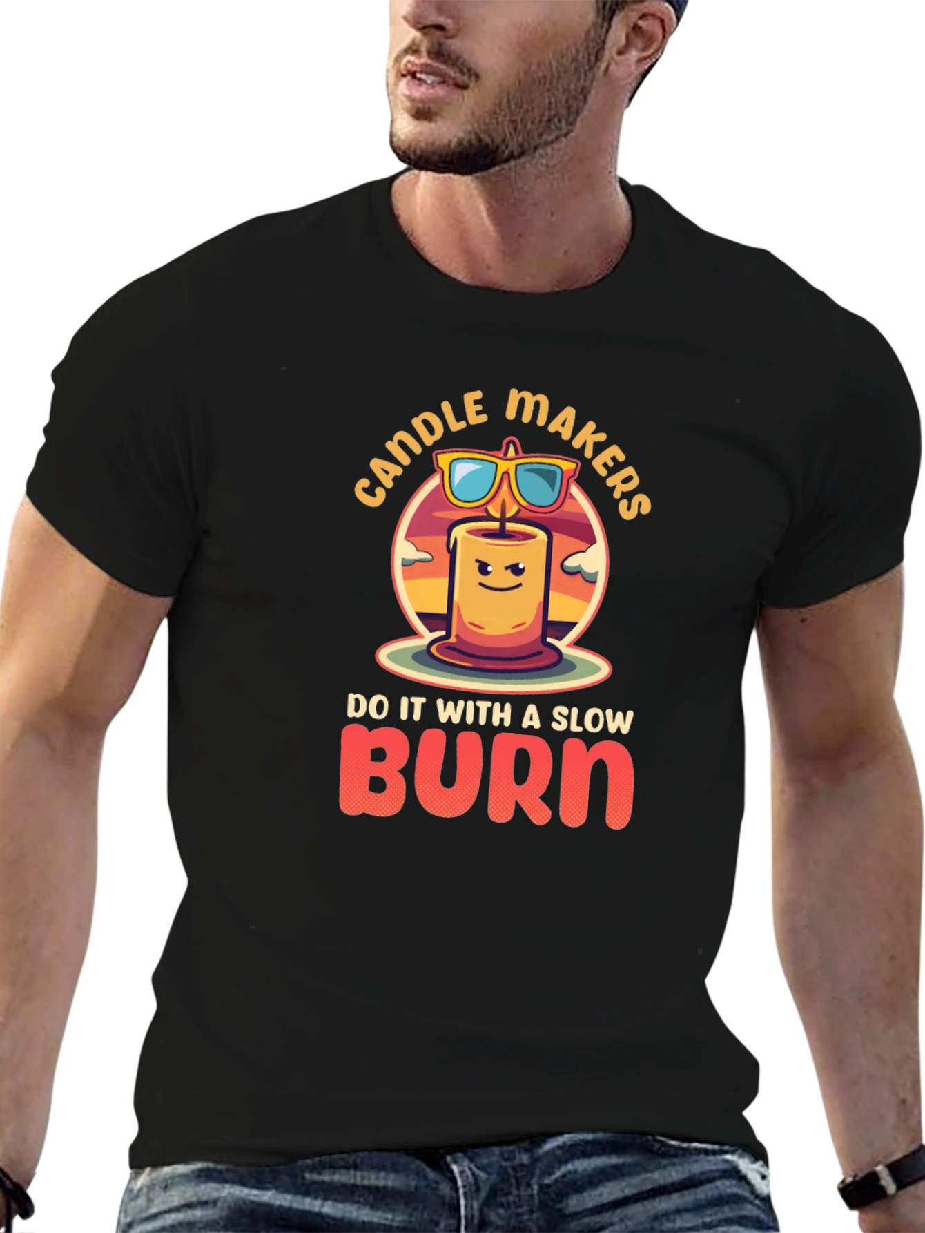 Black Candle Makers Slow Burn Graphic Tee view 6