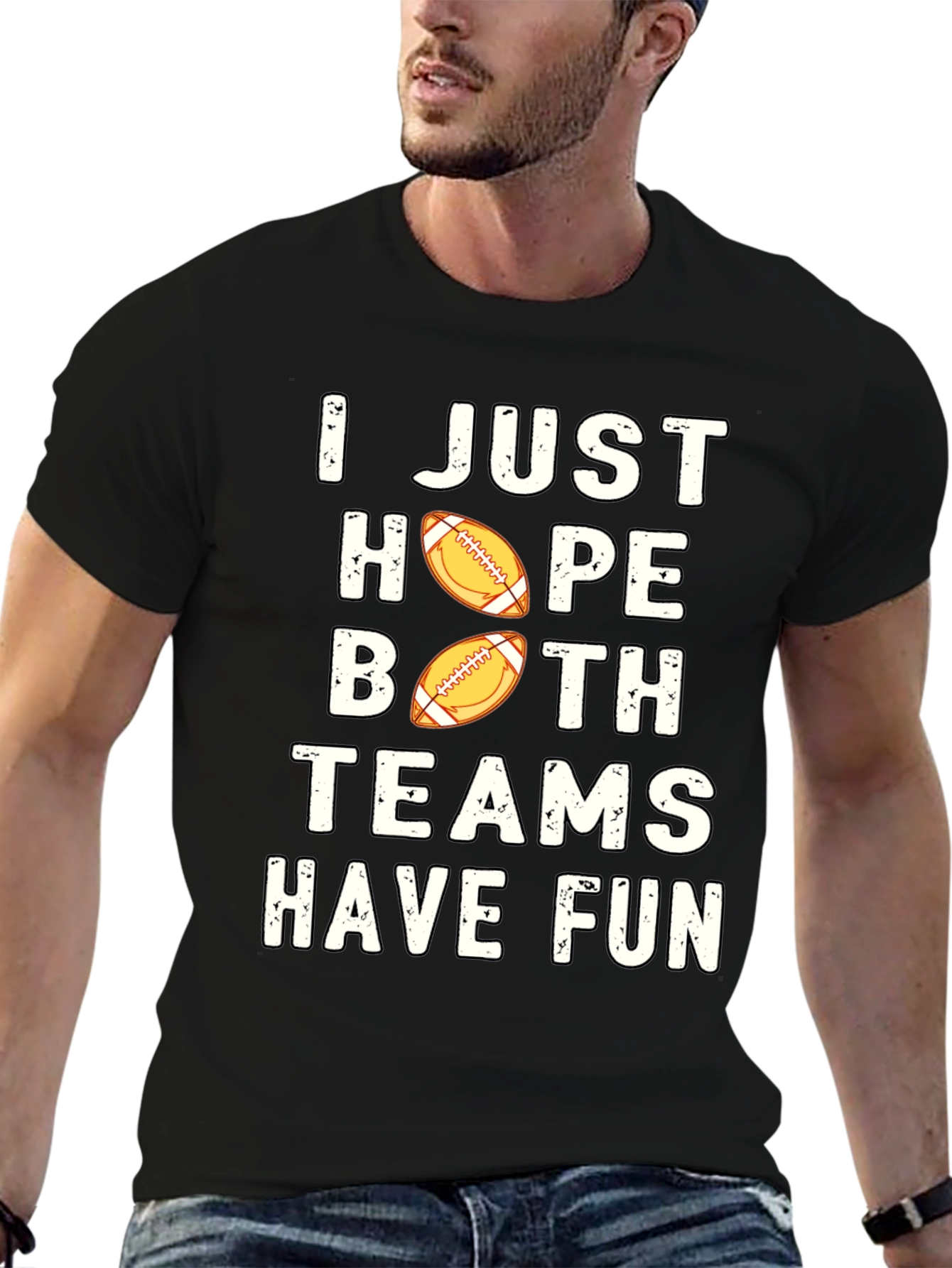 Black I Just Hope Both Teams Have Fun T-Shirt view 6