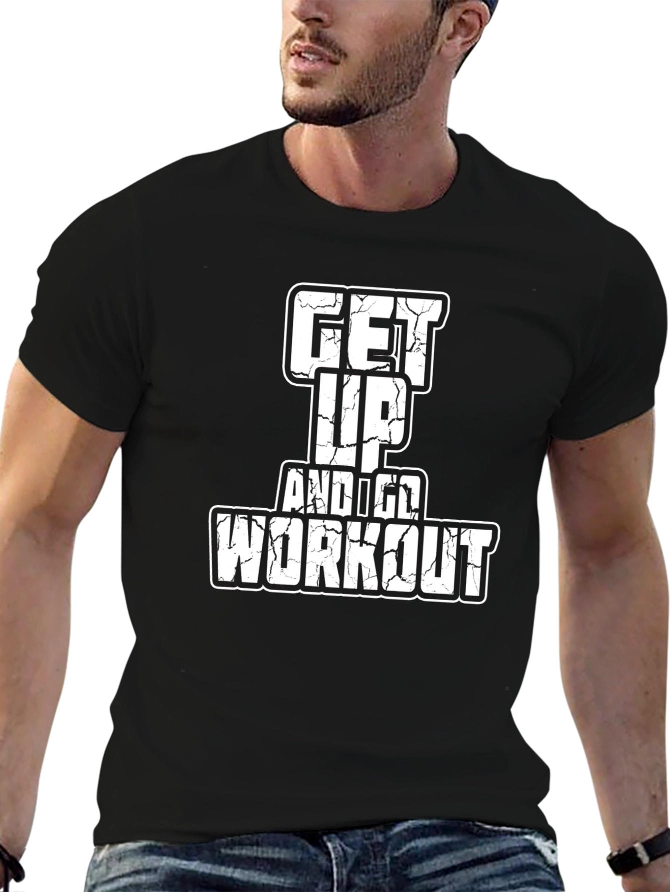 Black Get Up and Go Workout T-Shirt - Black view 6