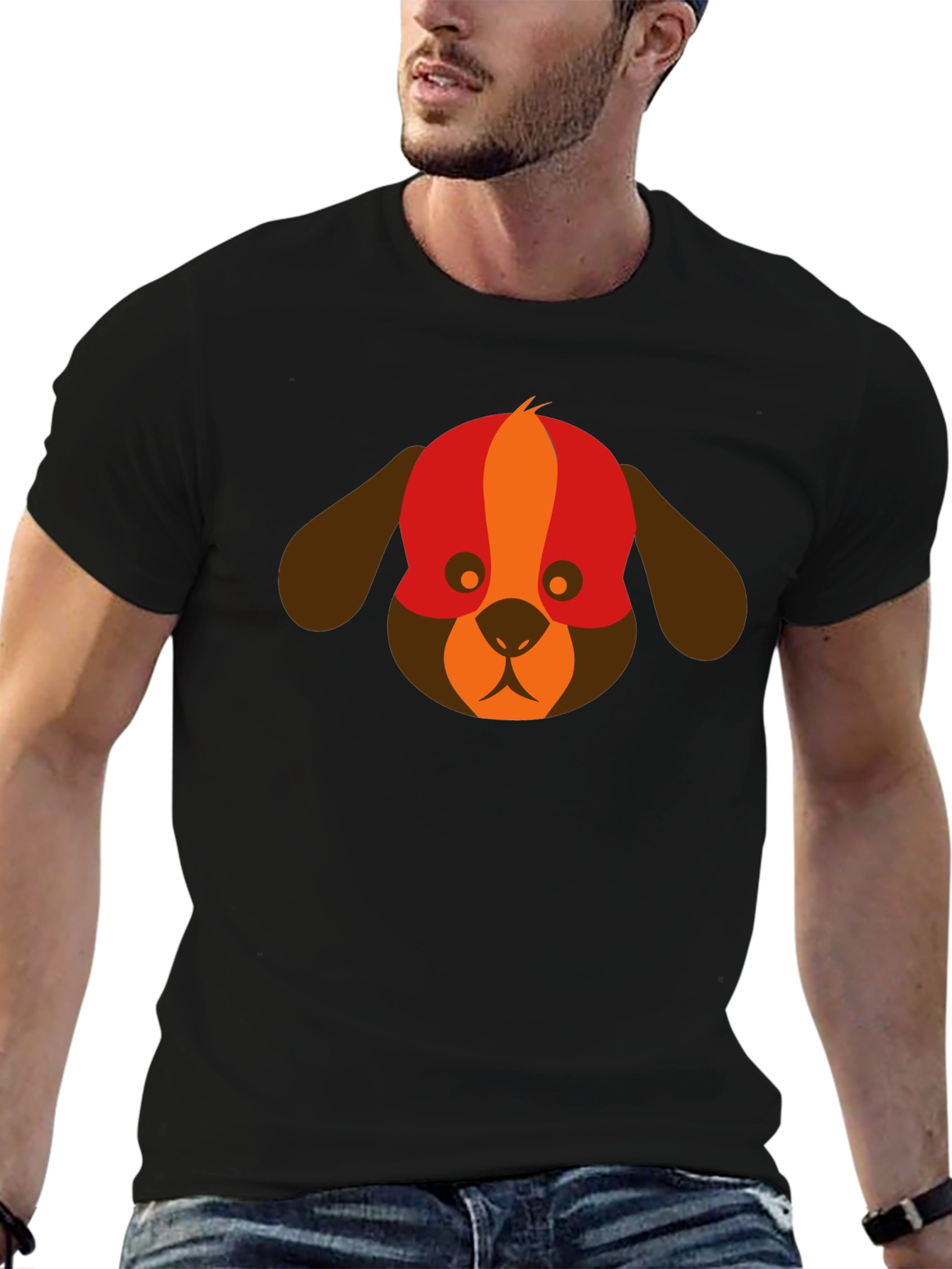 Black Dog Graphic Tee - Modern Design view 6