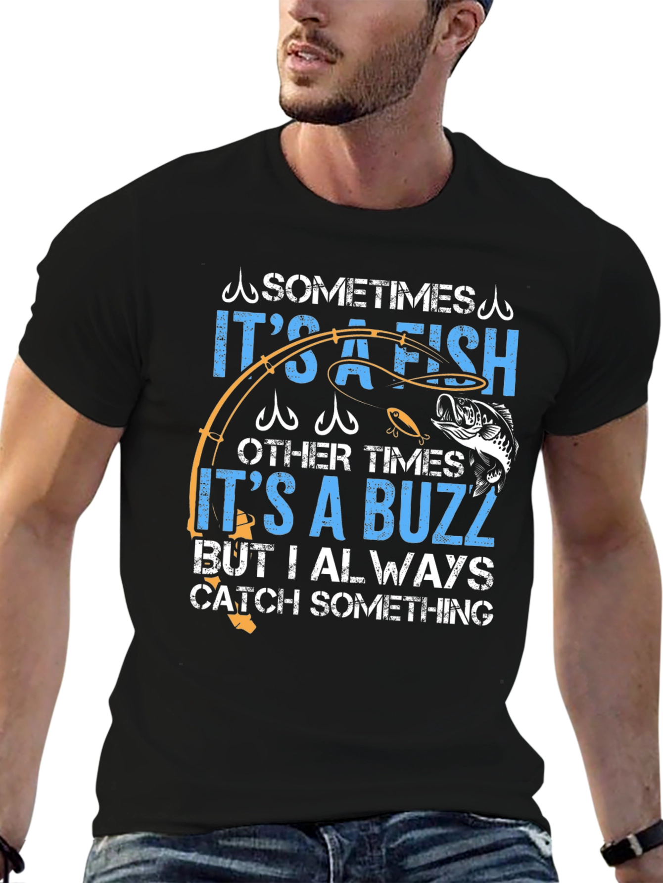 Fisherman's T-Shirt: It's a Fish, It's a Buzz - 6