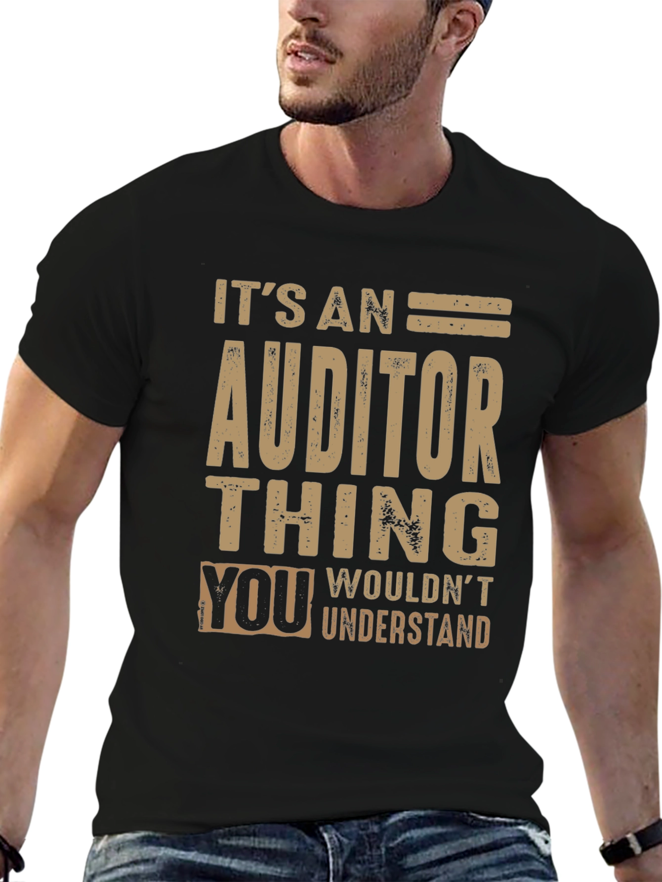 Black Auditor Thing T-Shirt Funny Accountant Tee view 6