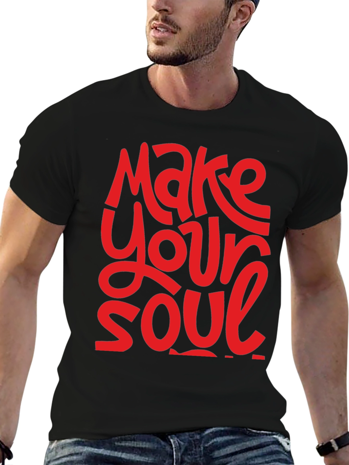 Black Make Your Soul Shine Graphic T-Shirt view 6