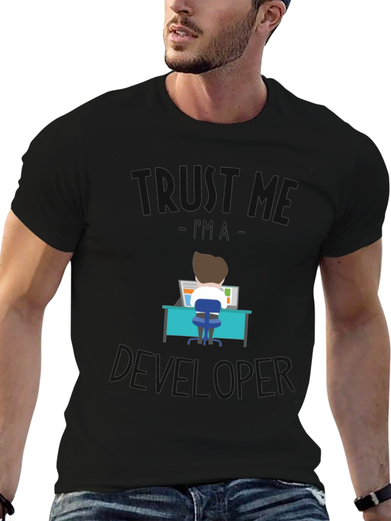 Black True Developer Black Tee view 6