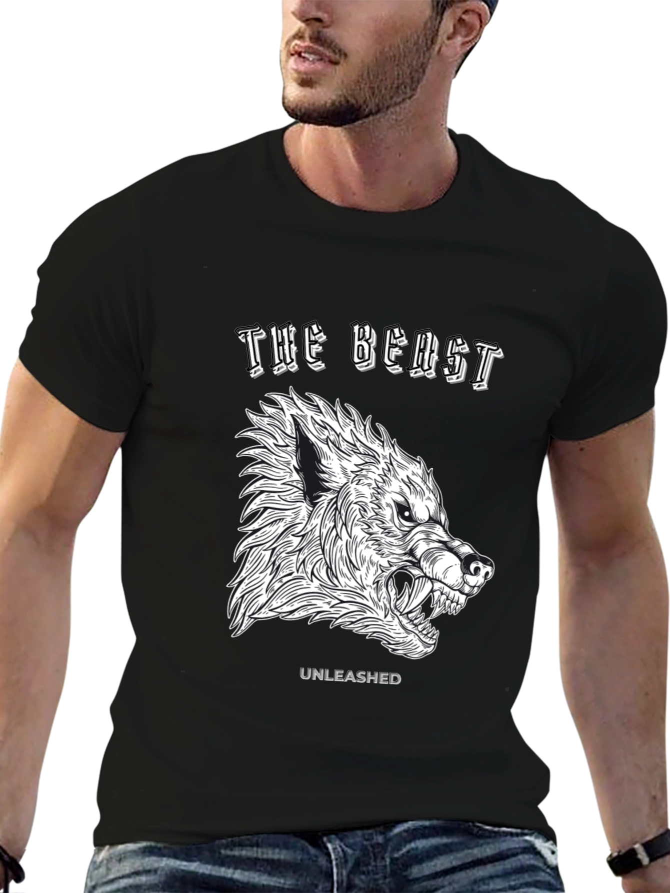 Black The Beast Unleashed Graphic T-Shirt - Black view 6