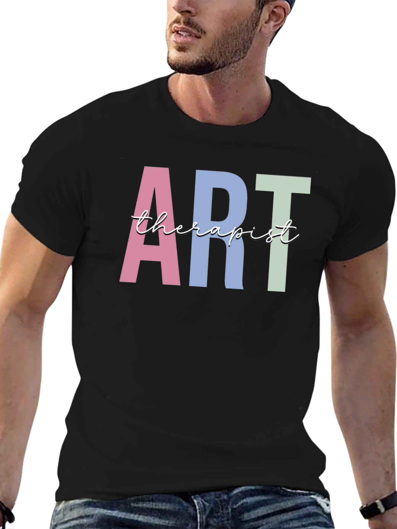 Black Art Therapist T-Shirt - Stylish & Comfortable view 6