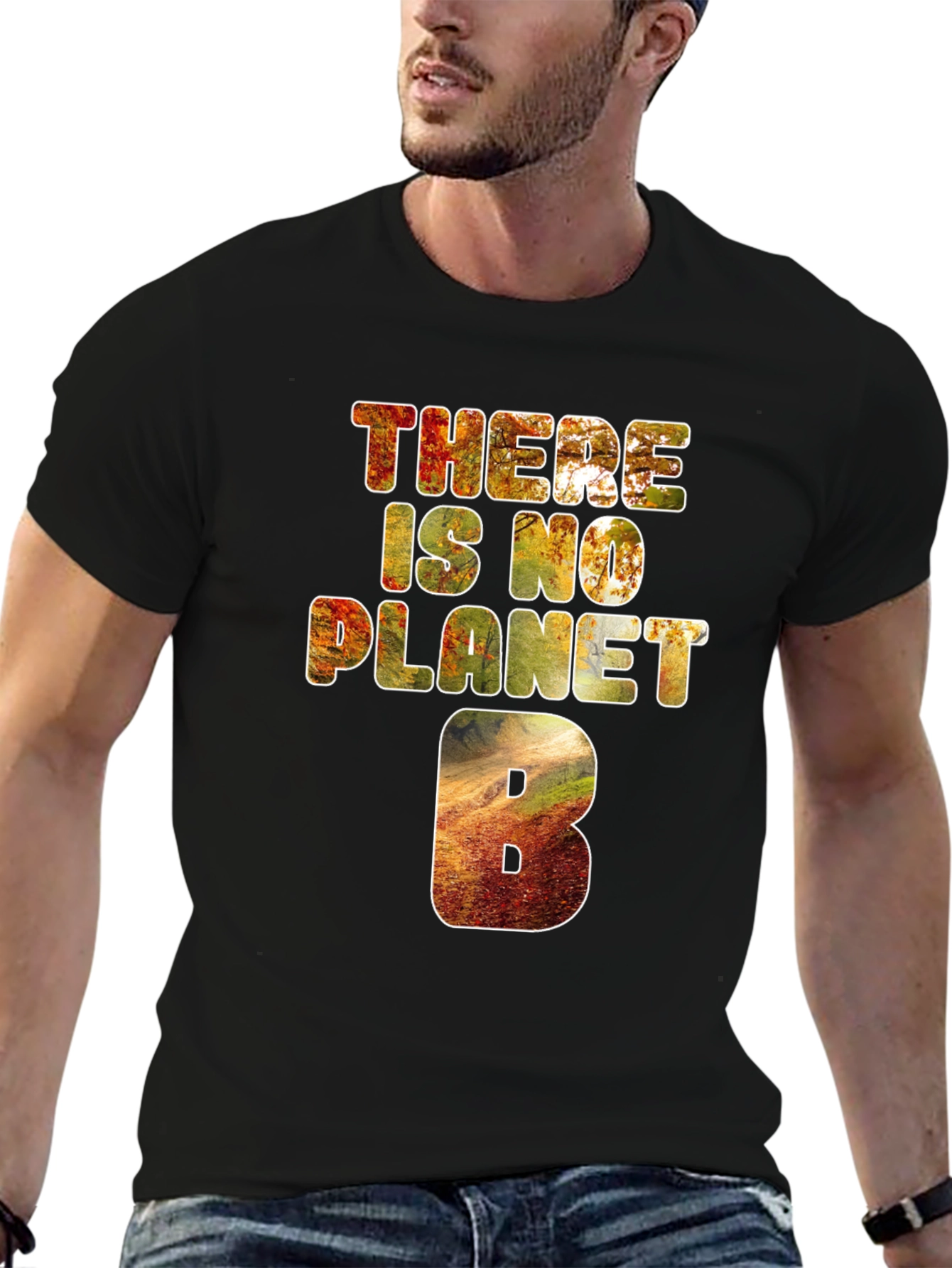 Black There Is No Planet B Graphic Tee view 6