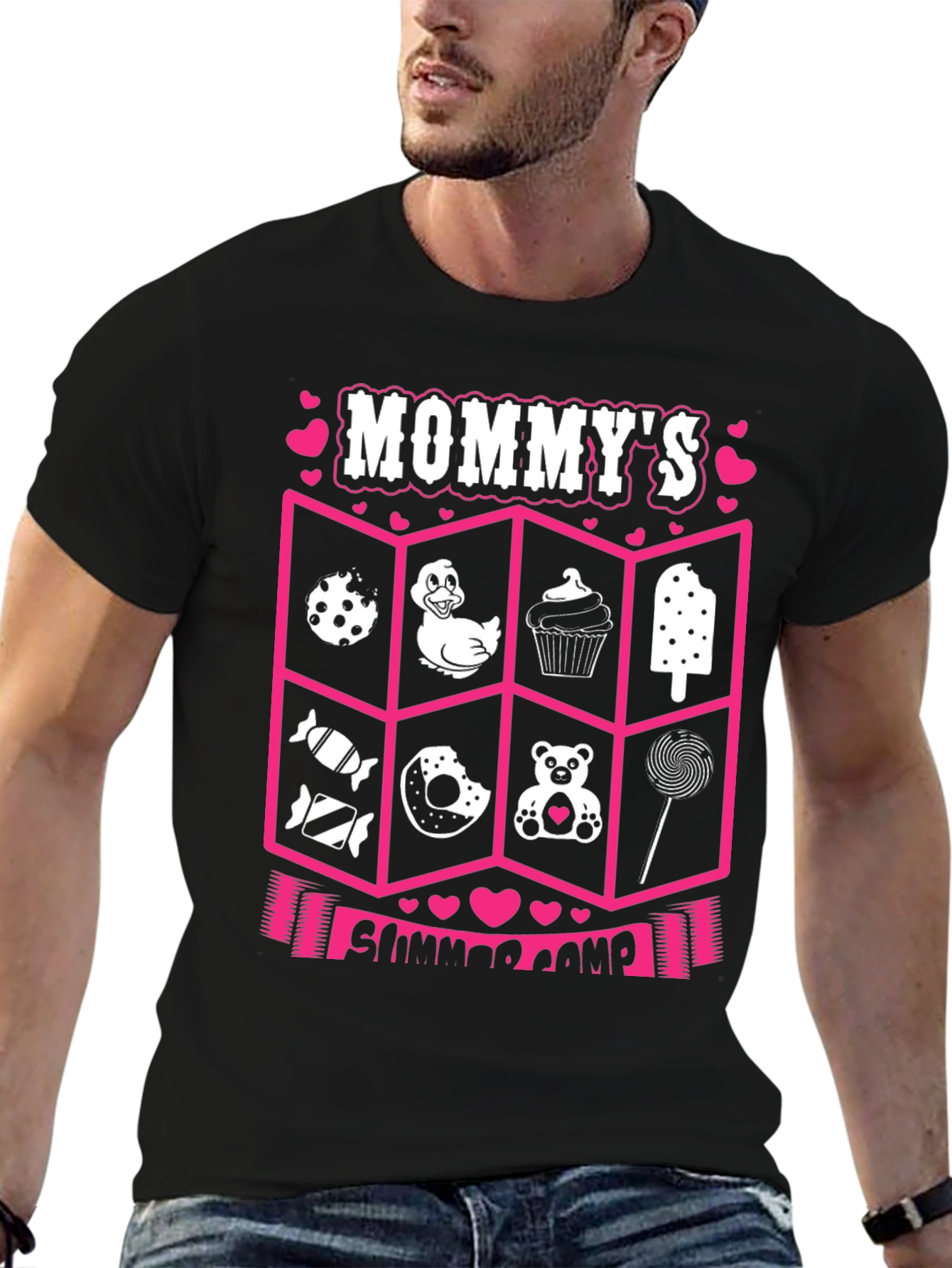Black Mommy's Summer Camp Graphic Tee view 6