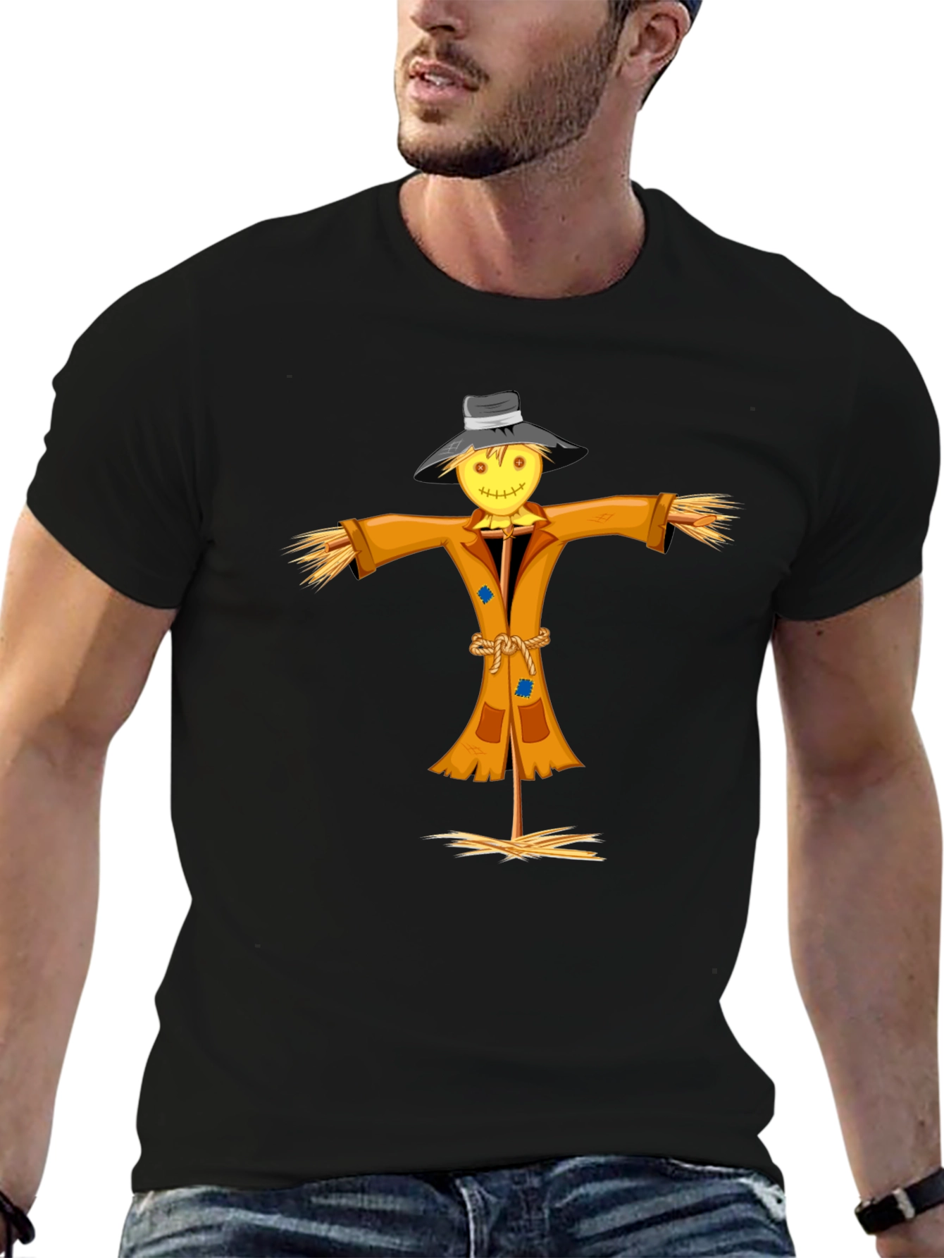 Scarecrow Graphic Tee - Unique Halloween Shirt - 6
