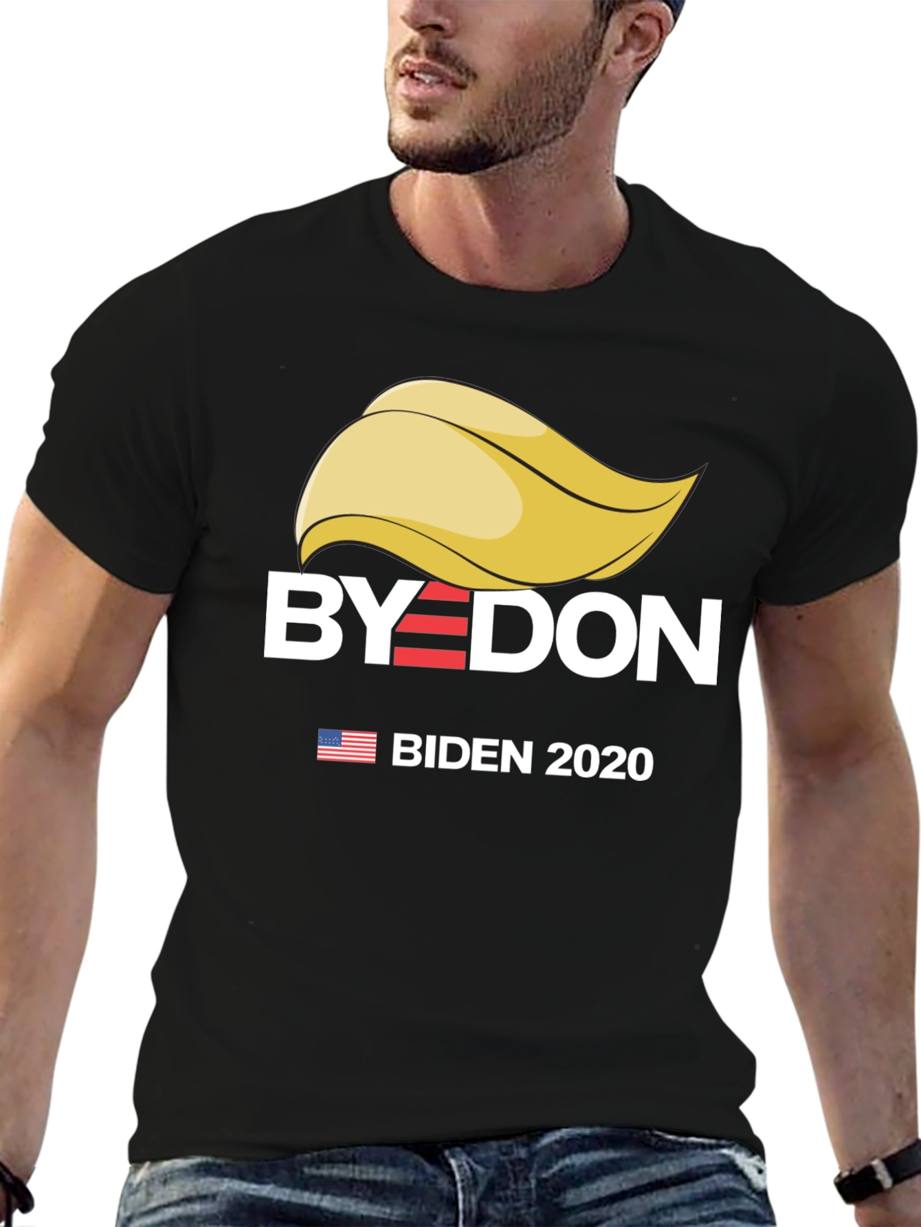 Black Byedon Anti-Trump T-Shirt view 6