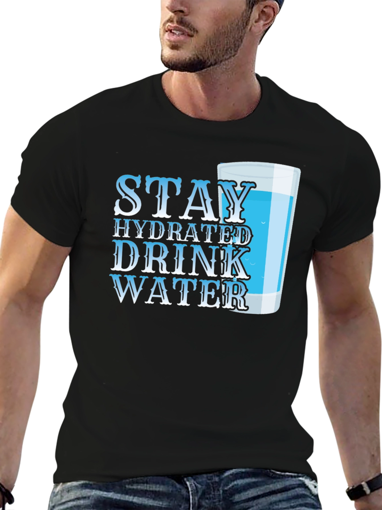 Stay Hydrated T-Shirt - Drink Water Reminder Tee - 6