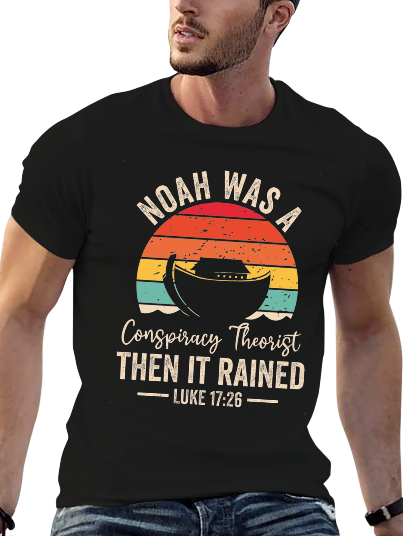 Black Noah's Ark Conspiracy T-Shirt view 6