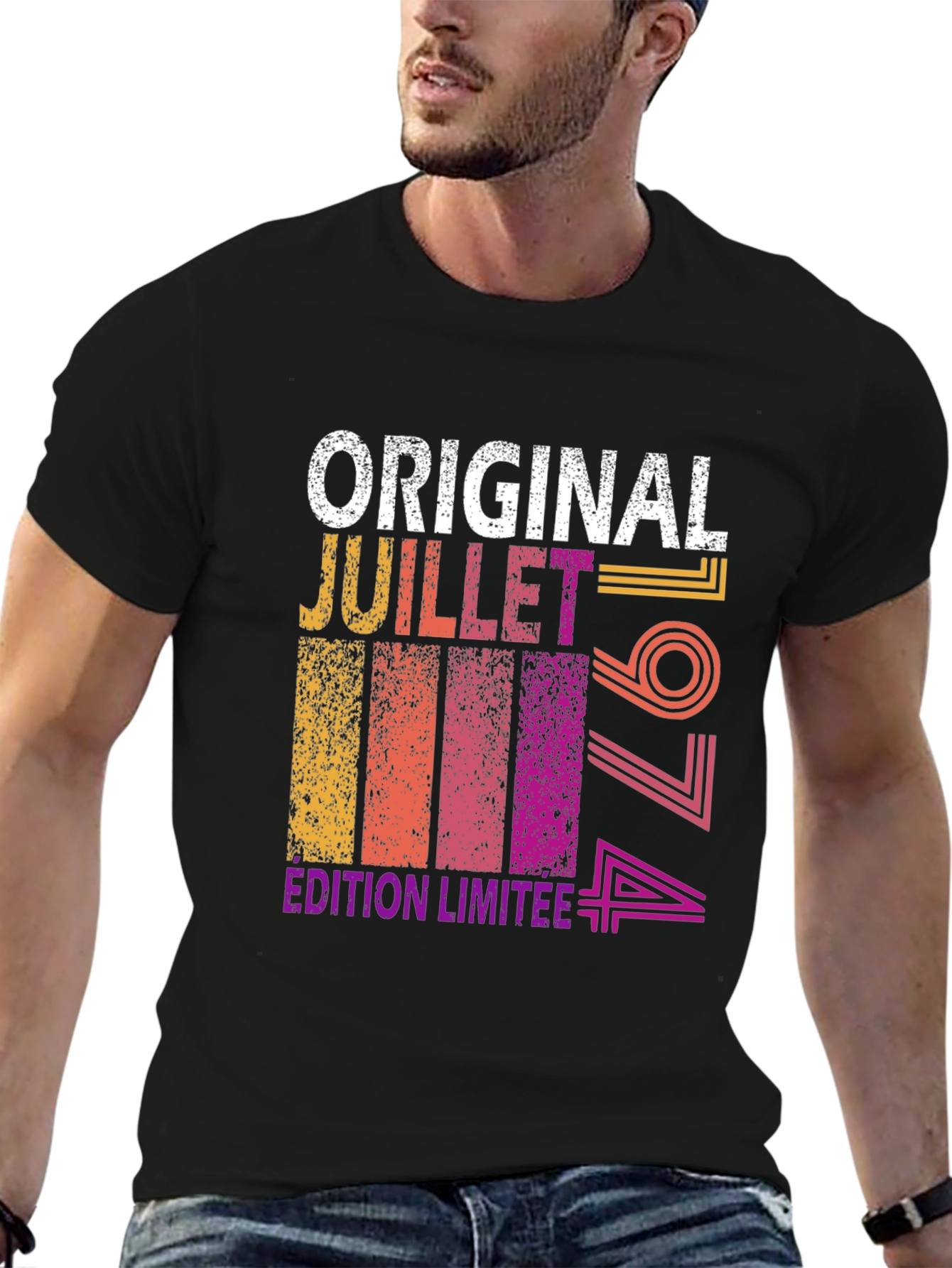 Black Original Juillet 1974 Limited Edition Tee view 6