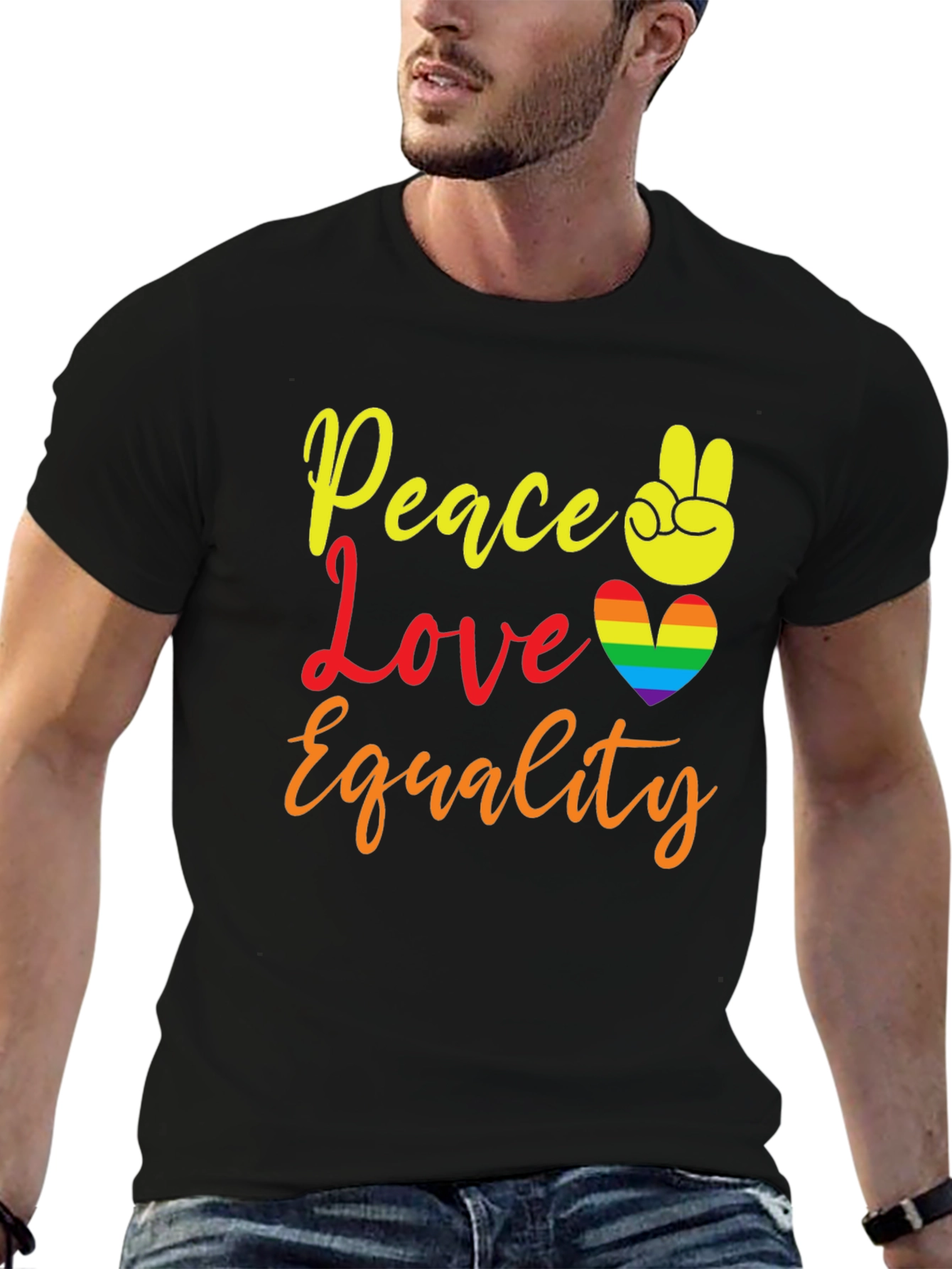 Peace Love Equality Pride T-Shirt - 6