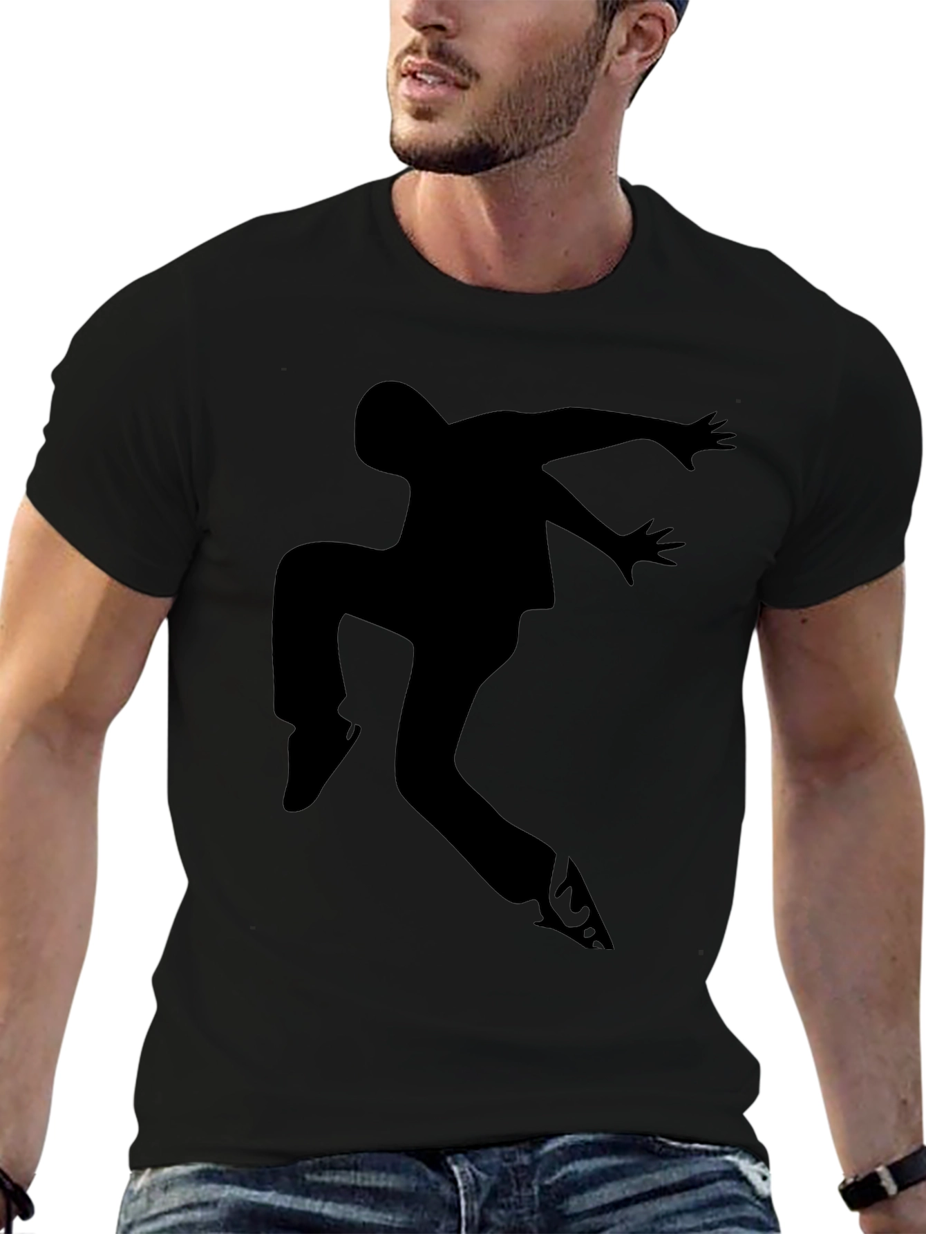 Black Black Dancer Silhouette Graphic Tee view 6