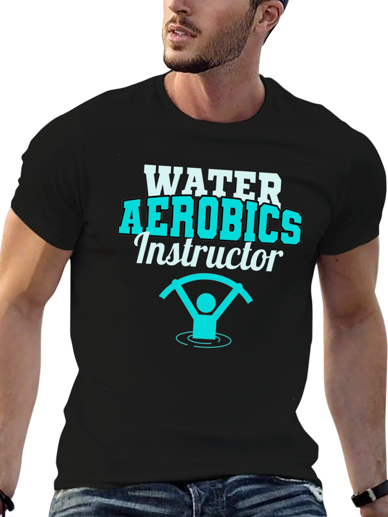 Water Aerobics Instructor Graphic T-Shirt - 6
