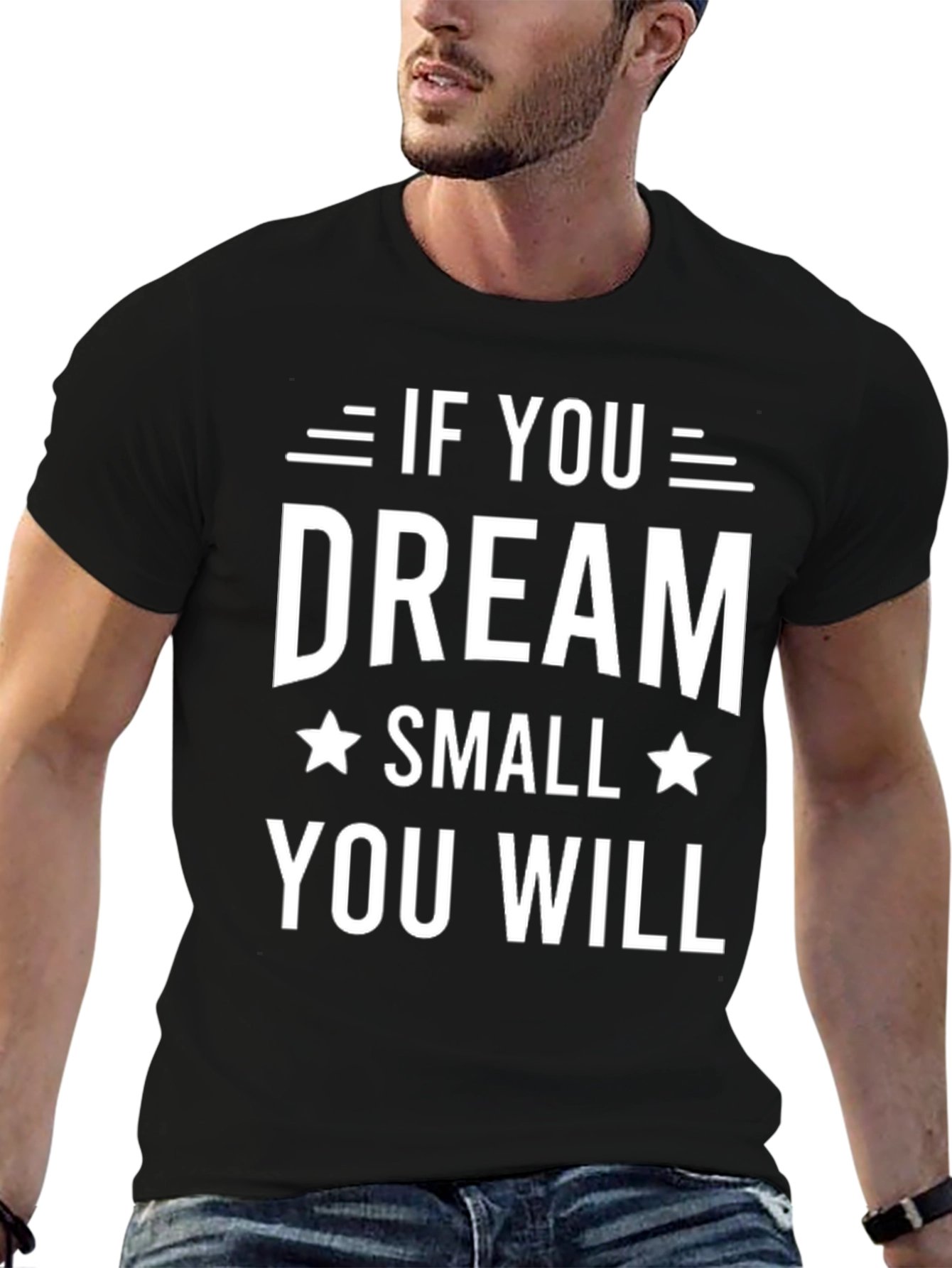 Black Dream Small Black Graphic T-Shirt view 6