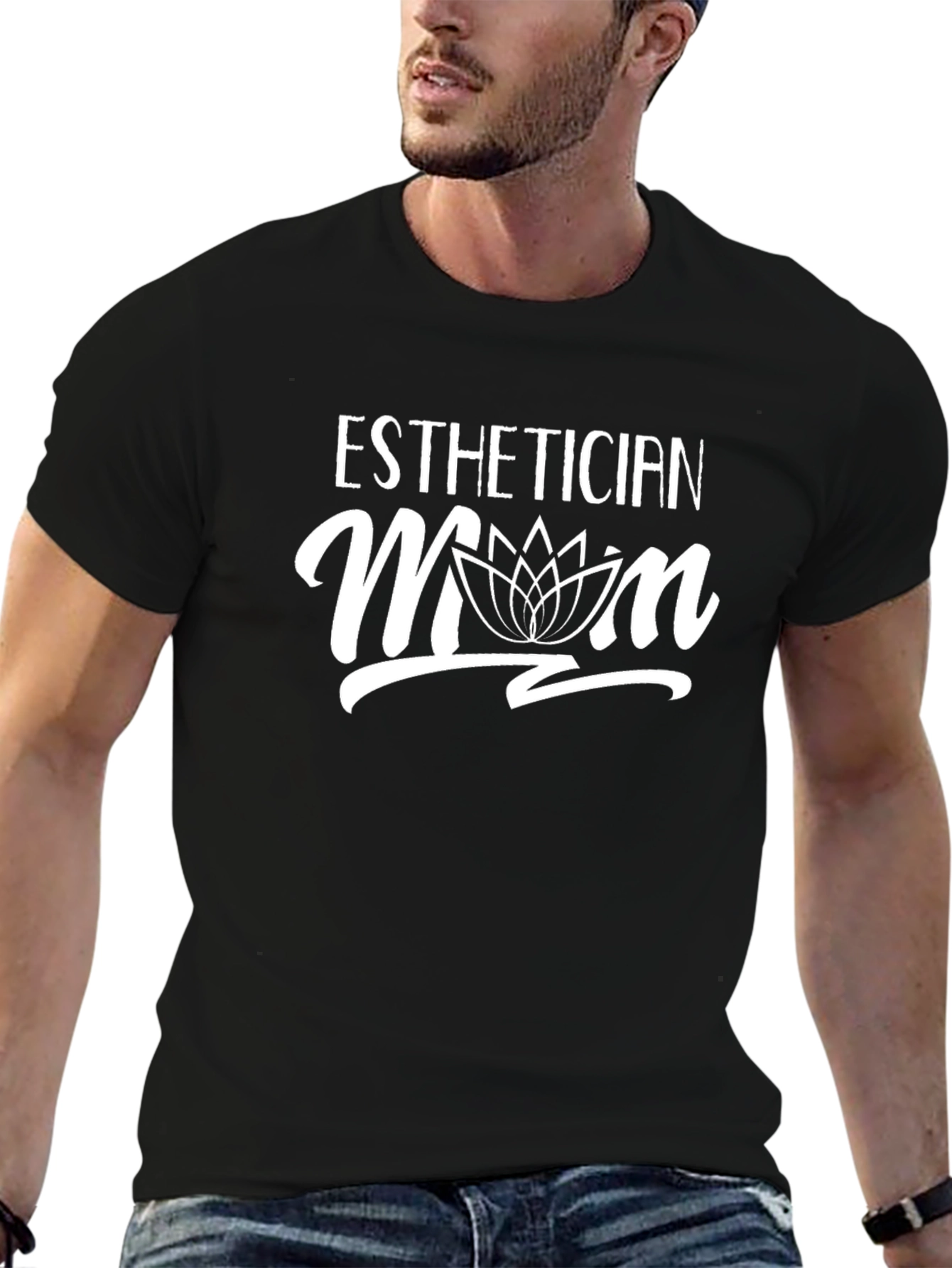 Esthetician Mom Black T-Shirt - 6