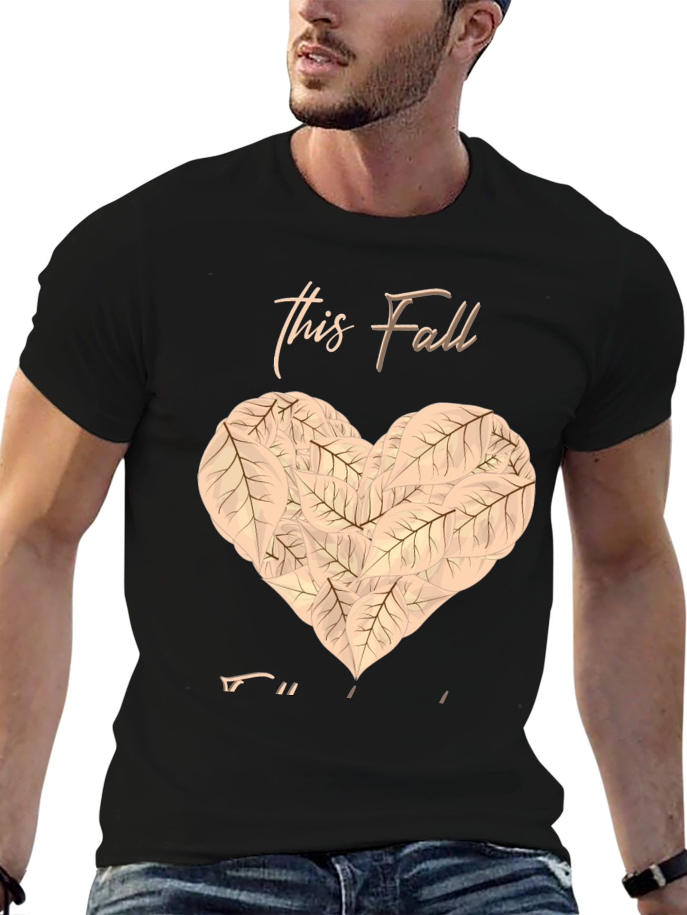 Black Fall in Love T-Shirt view 6