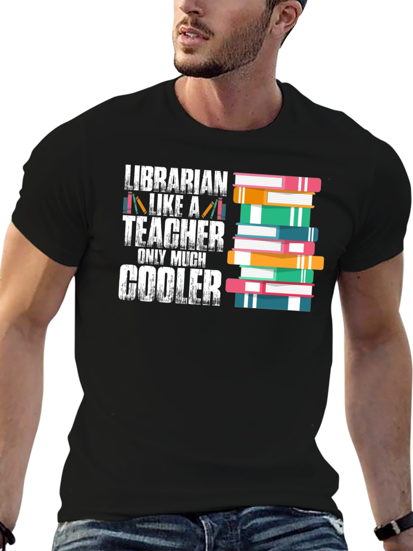 Librarian Cooler T-Shirt - Book Lover Apparel - 6