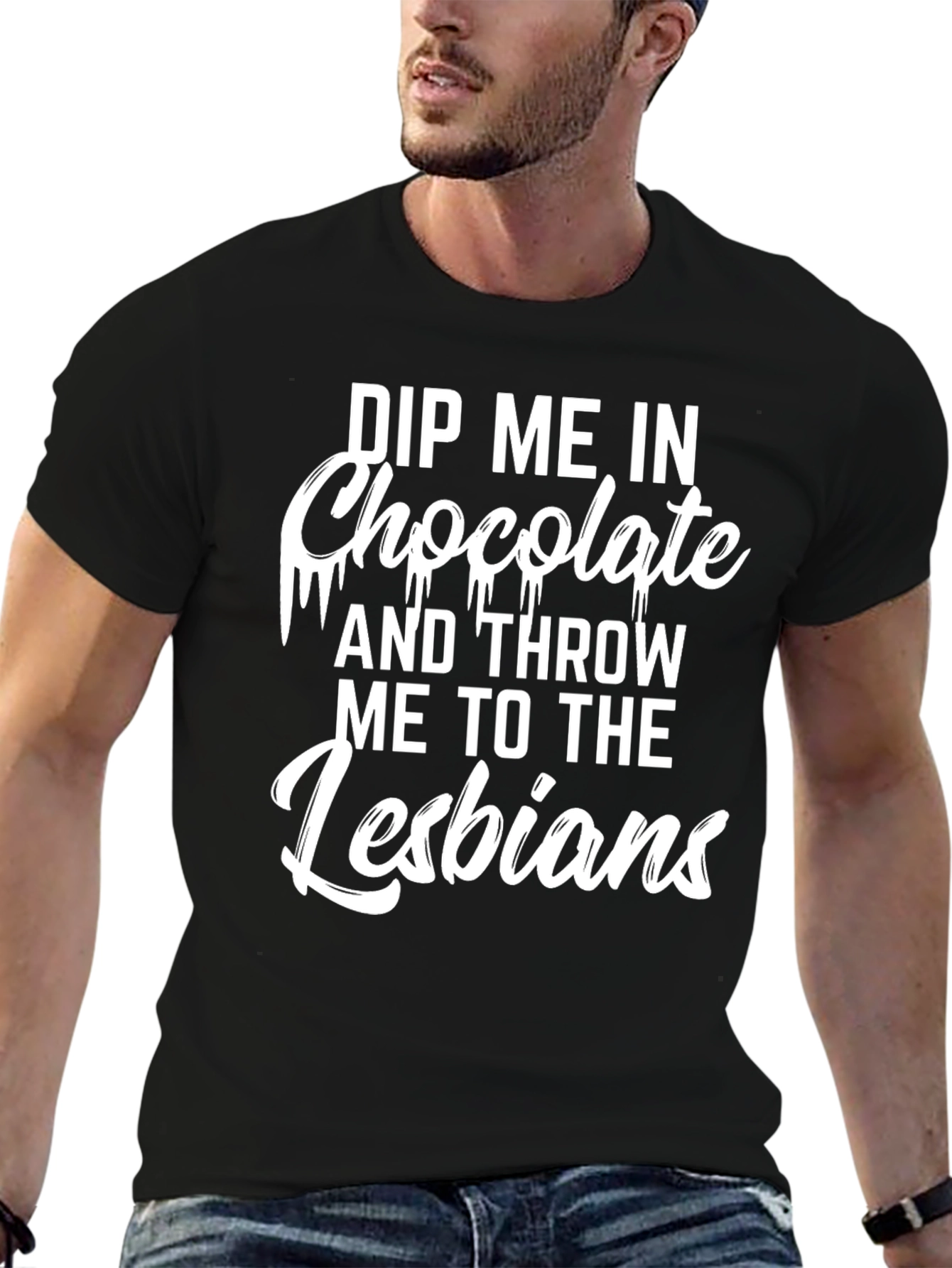 Black Dip Me In Chocolate Graphic Tee view 6