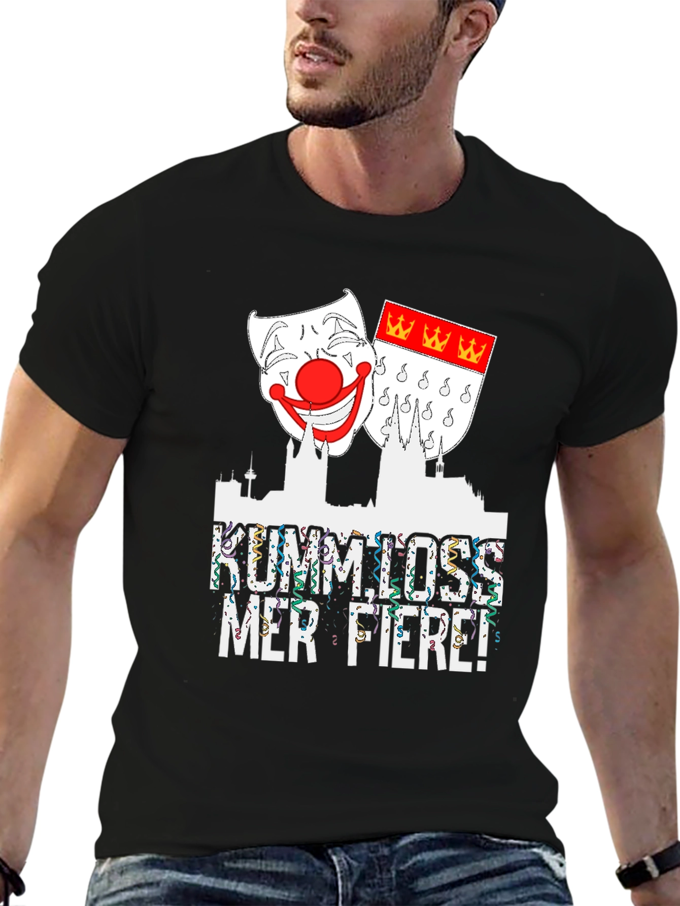 Black Kumm Loss Merfiere Black T-Shirt view 6