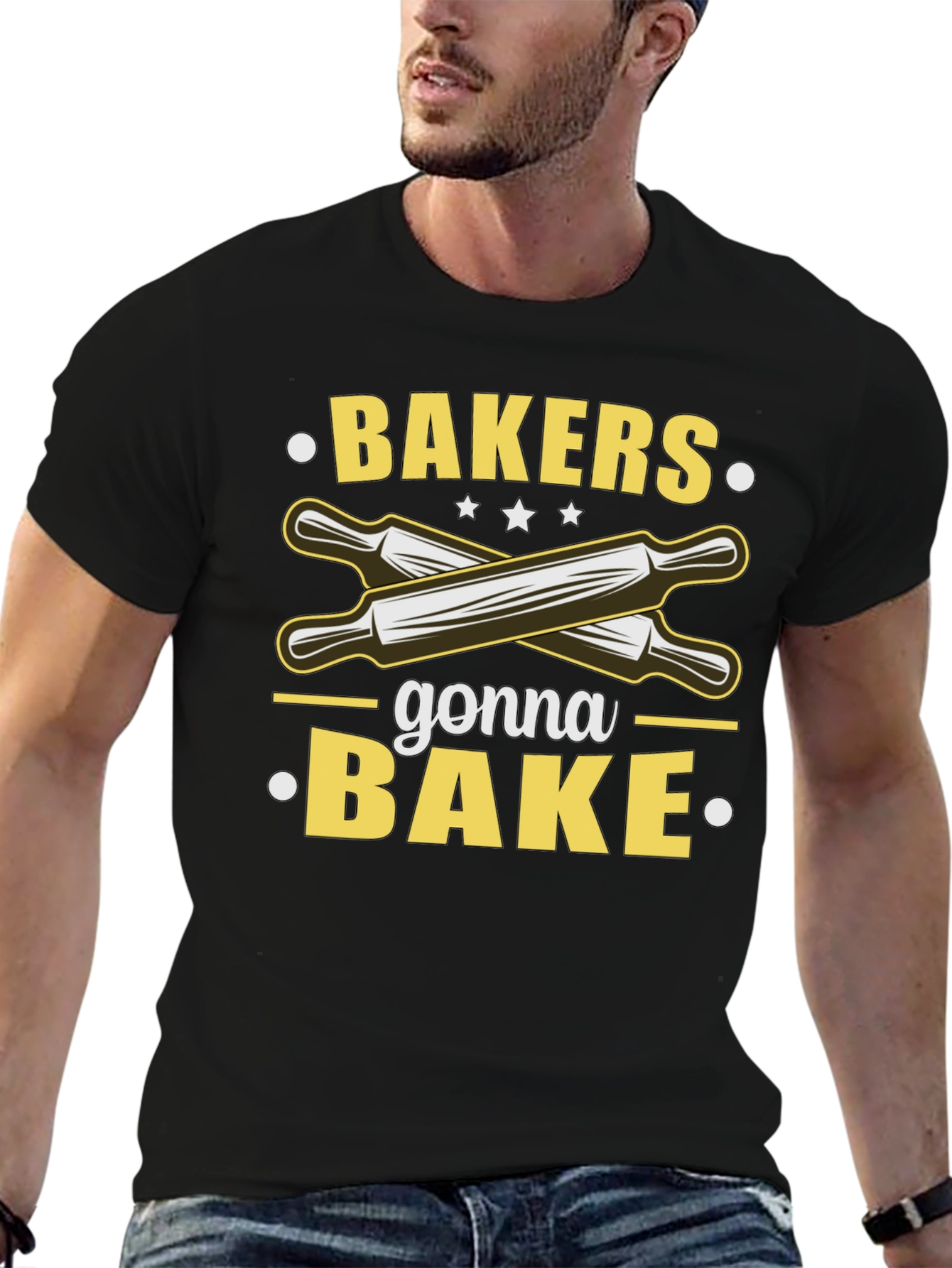 Black Bakers Gonna Bake T-Shirt view 6