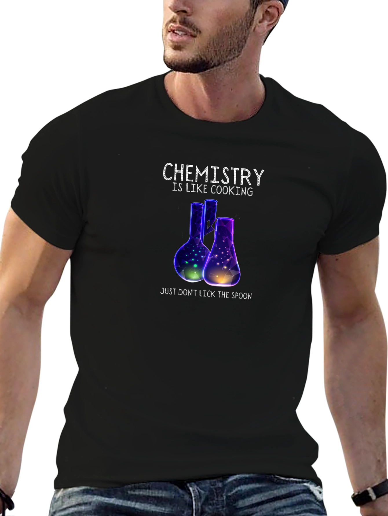 Black Chemistry is Like Cooking T-Shirt view 6