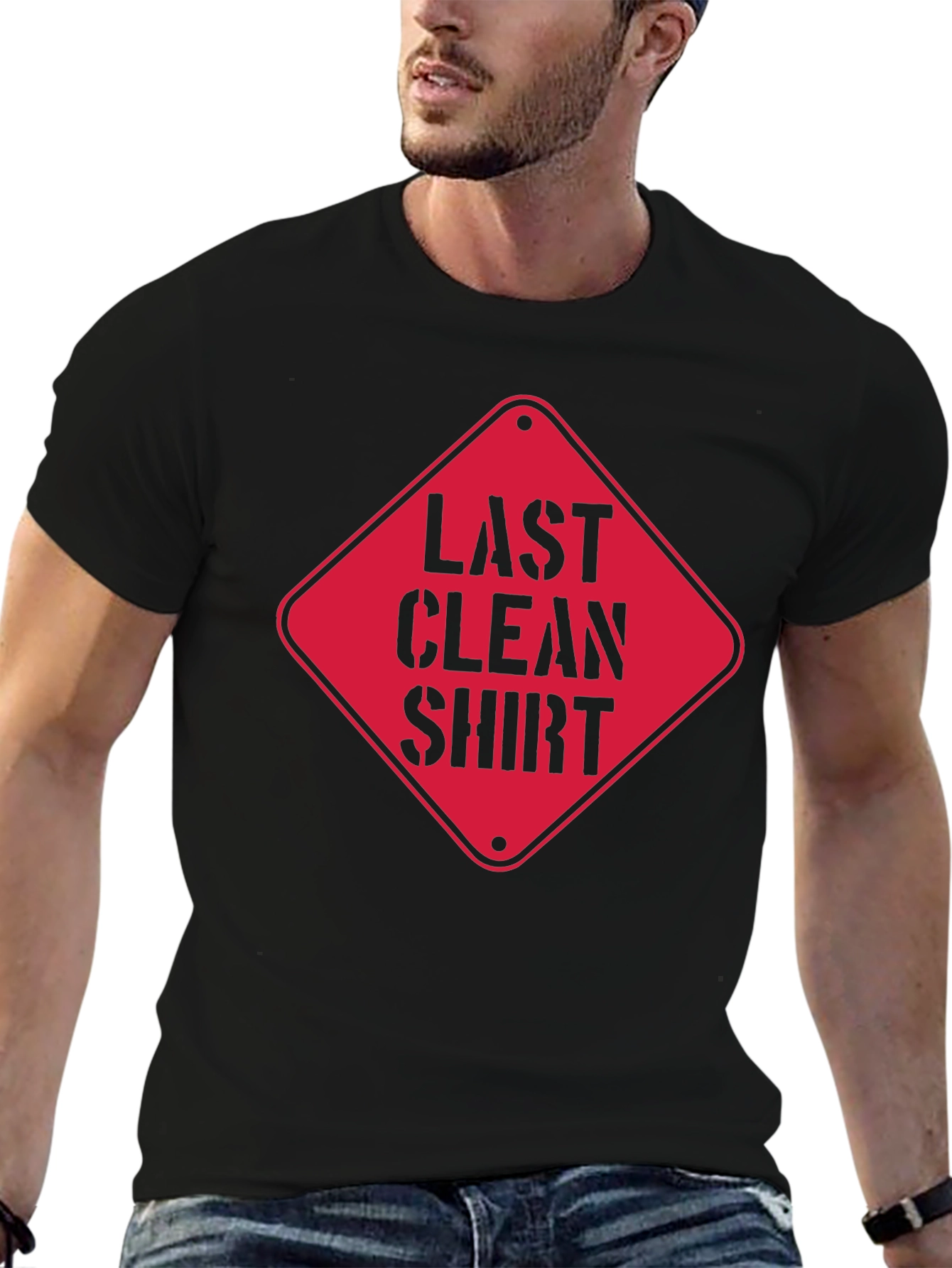 Black Last Clean Shirt Graphic Tee view 6