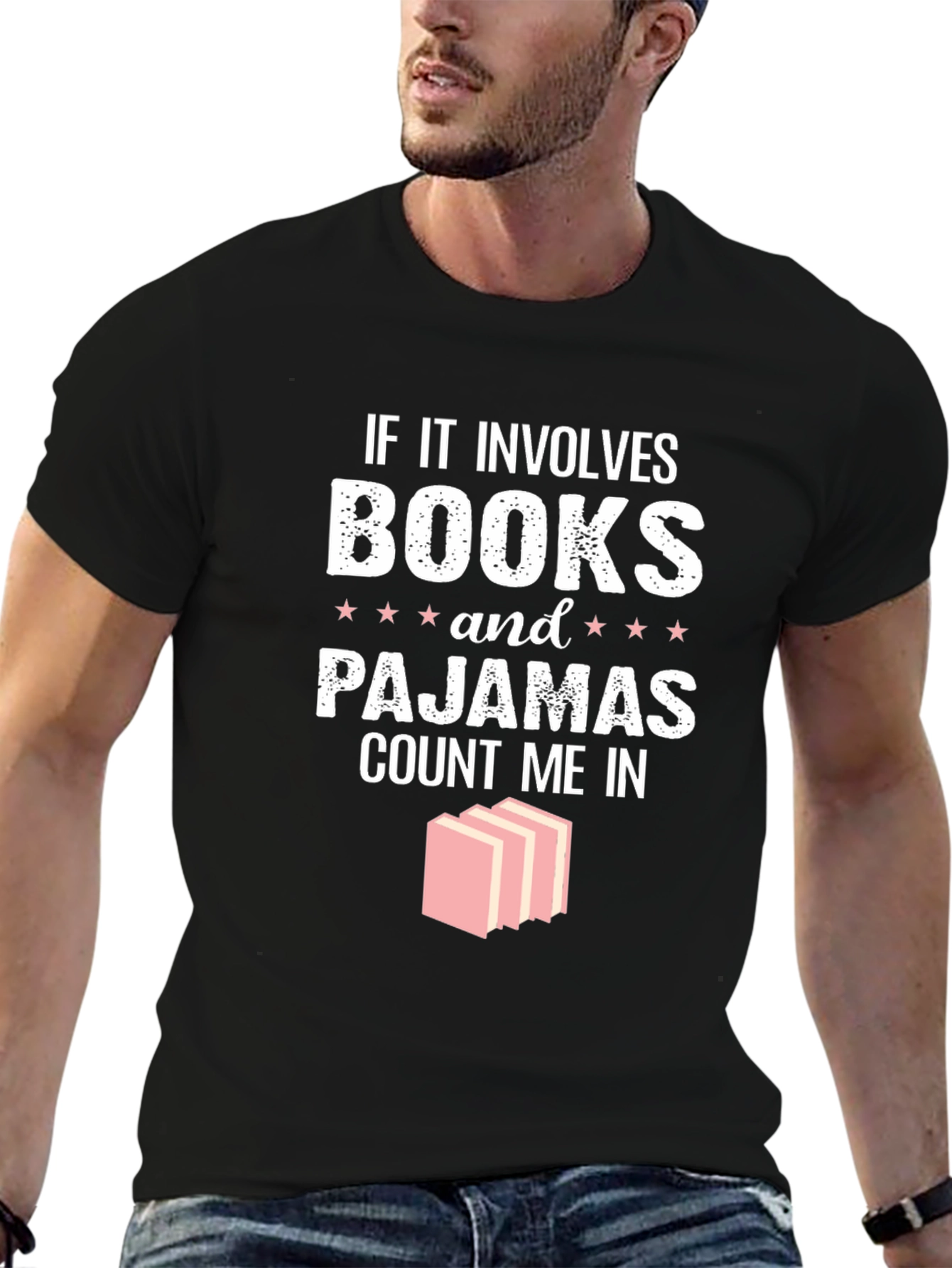 Black Books and Pajamas T-Shirt view 6