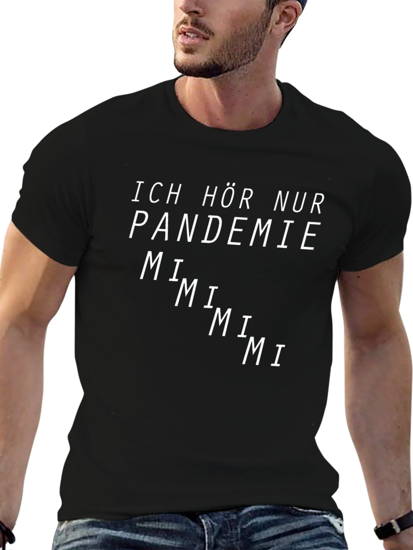 Black Pandemic Mimi Funny Graphic Tee Shirt view 6