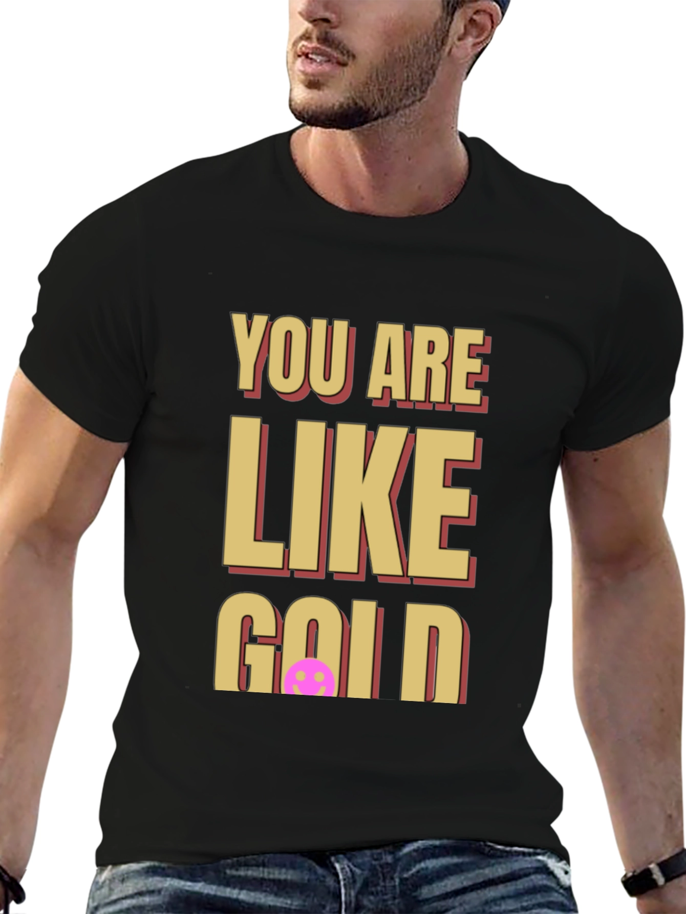Black You Are Like Gold Graphic Tee view 6