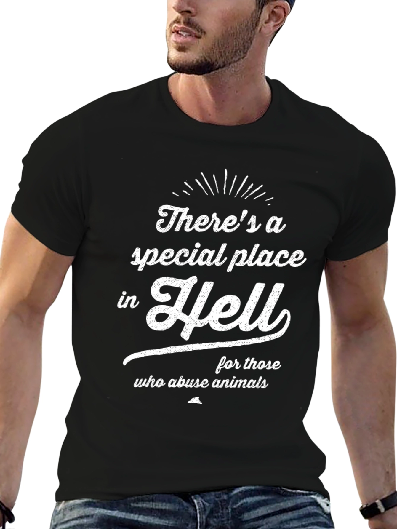 Black There's a Special Place in Hell T-Shirt view 6