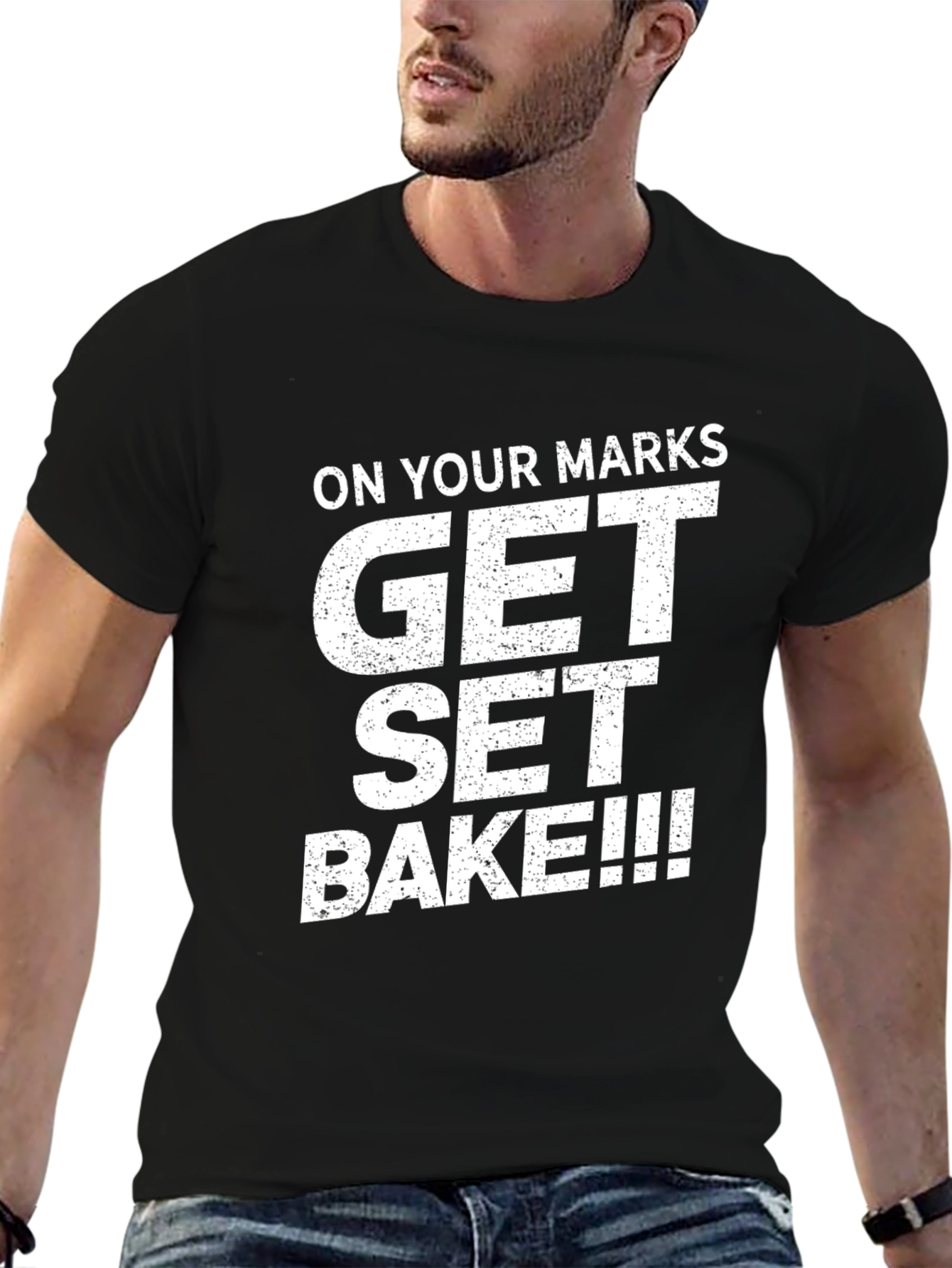 Black On Your Marks Get Set Bake T-Shirt view 6