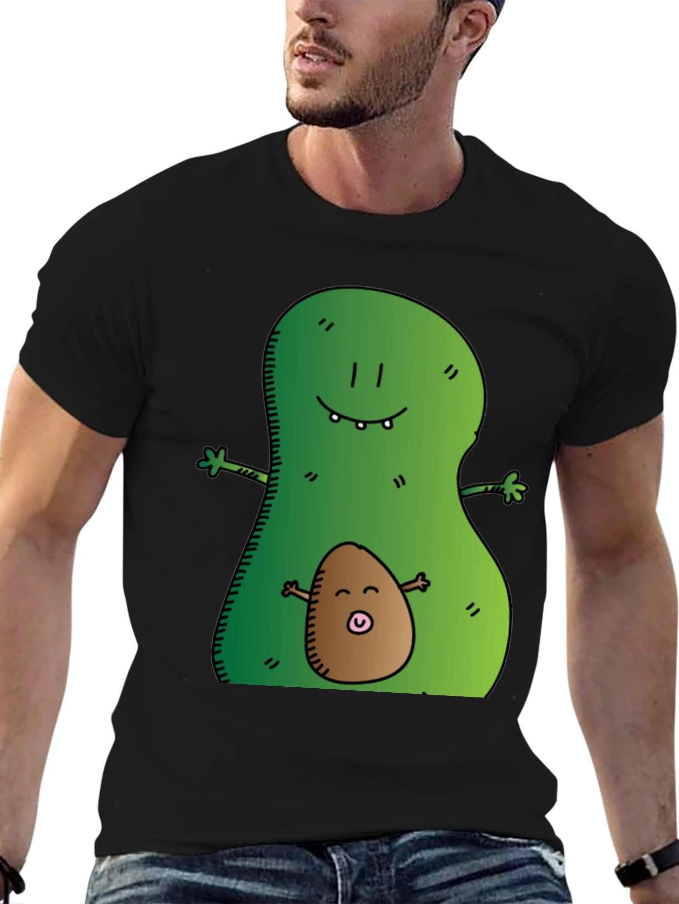 Black Avocado Mama & Baby Graphic Tee - Black view 6