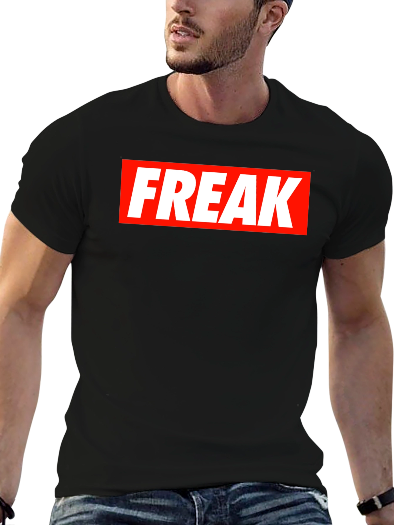 Black Freak Graphic Tee - Bold Statement T-Shirt view 6
