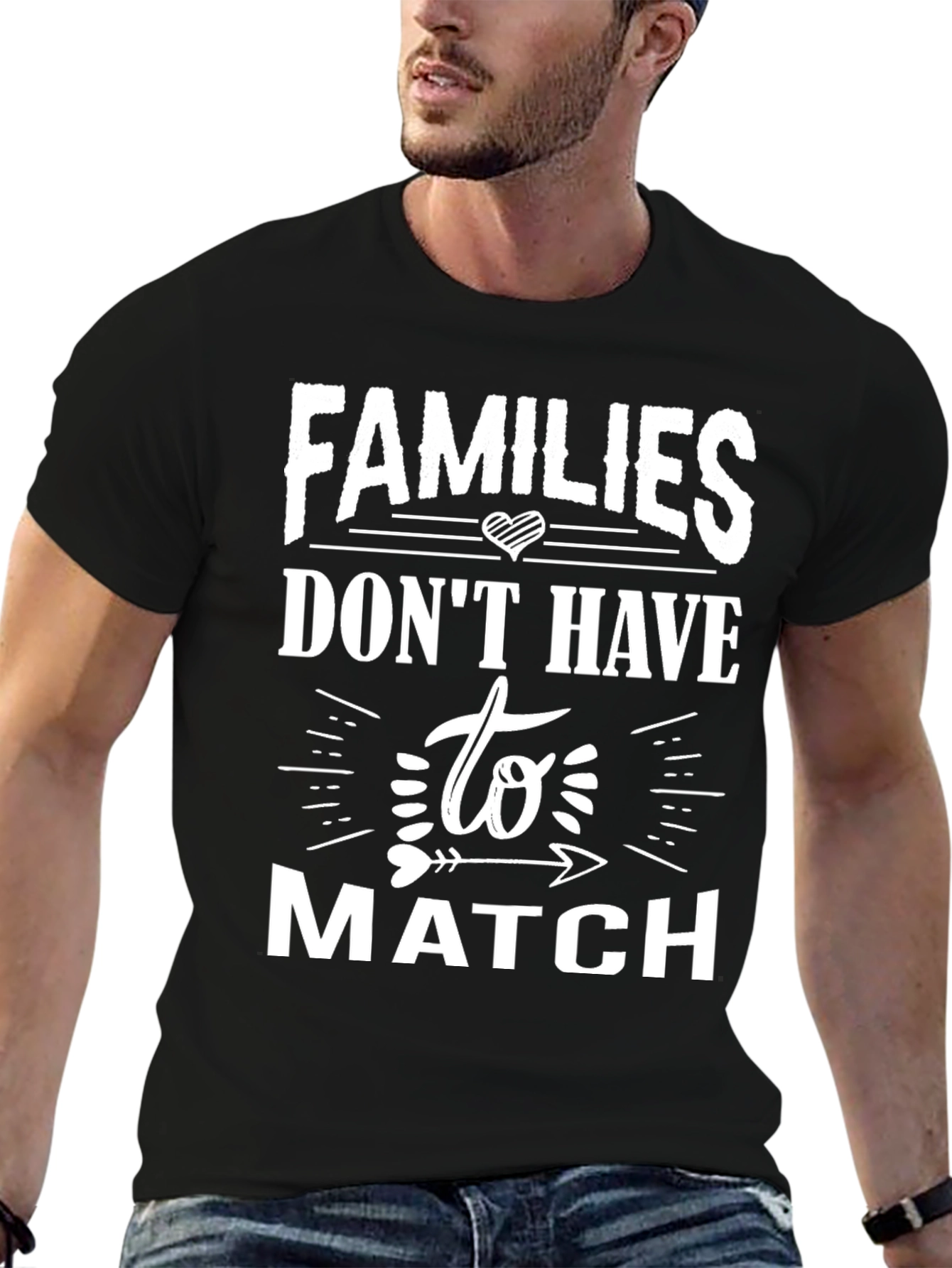 Black Families Don't Have to Match Graphic Tee view 6