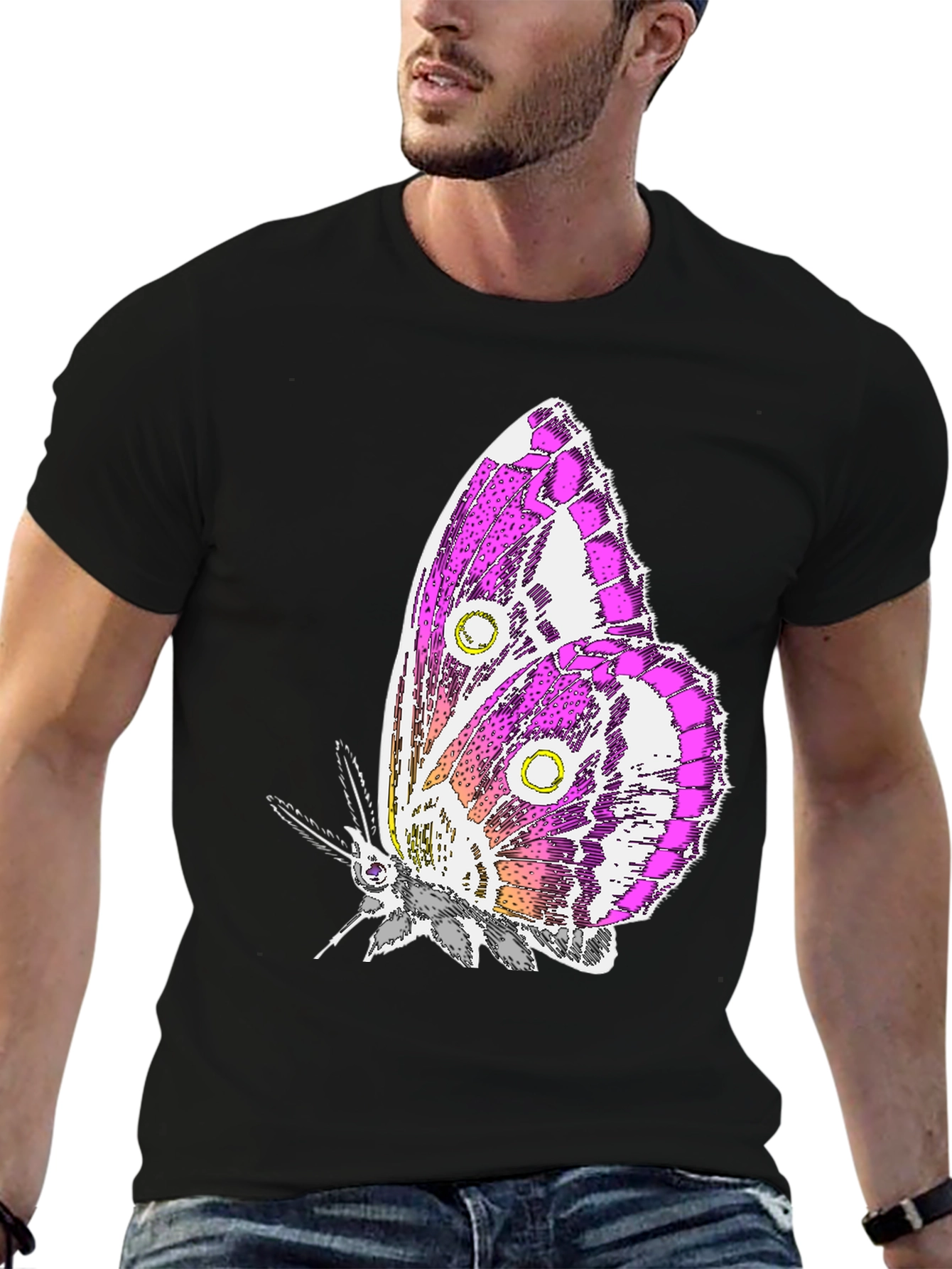 Black Butterfly Graphic T-Shirt - Stylish Unisex Tee view 6