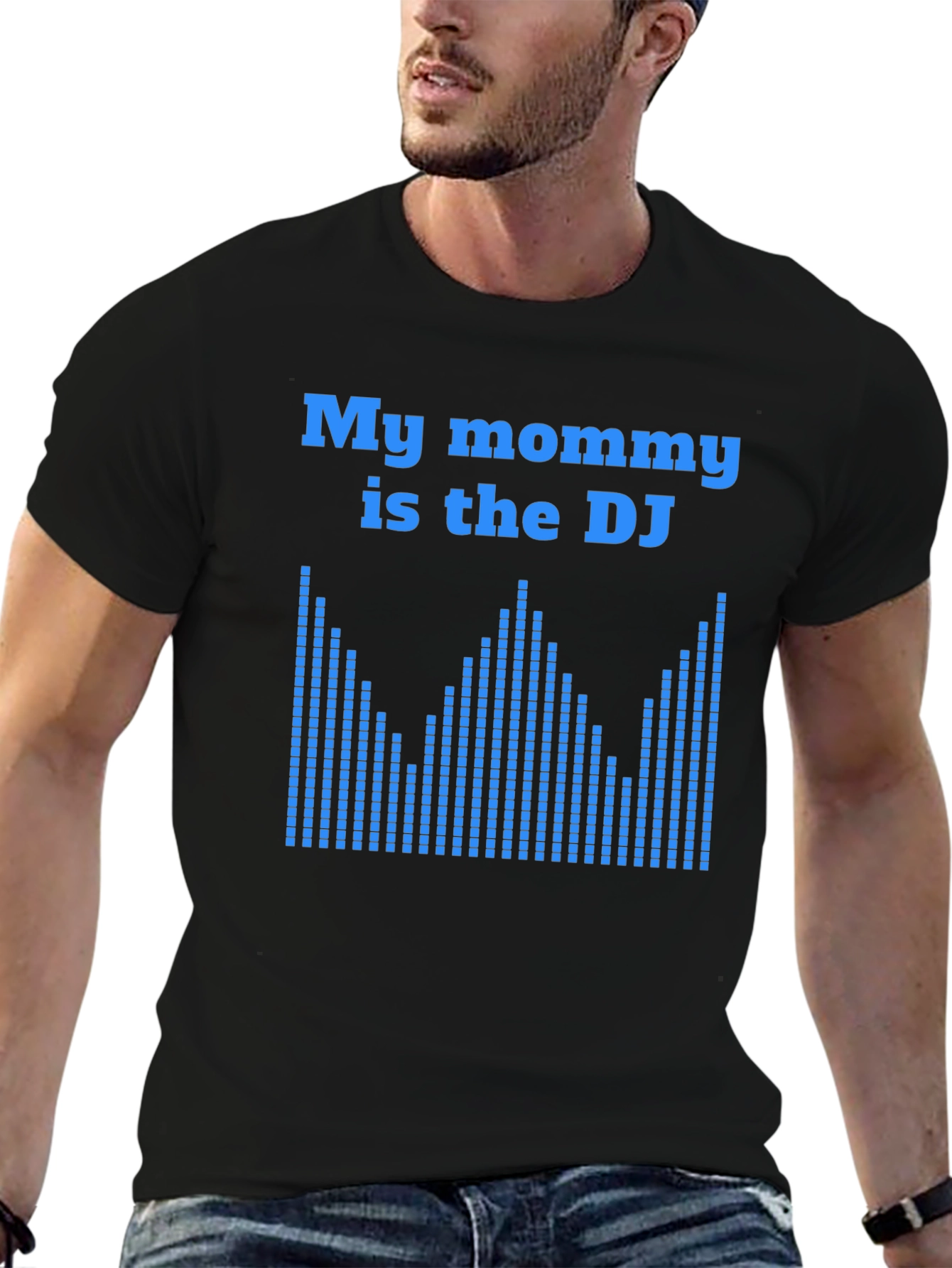 Black My Mommy is the DJ Graphic T-Shirt view 6