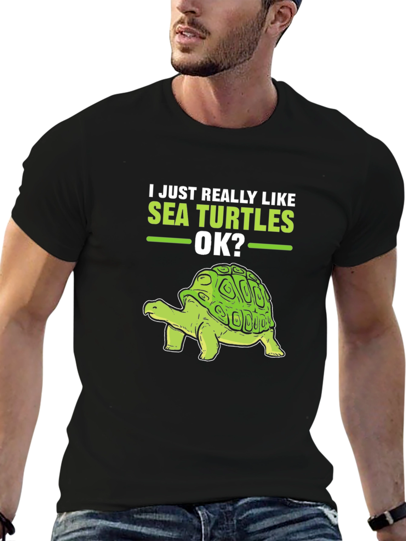 Sea Turtle Lover T-Shirt - Just Really Like Sea Turtles OK? - 6