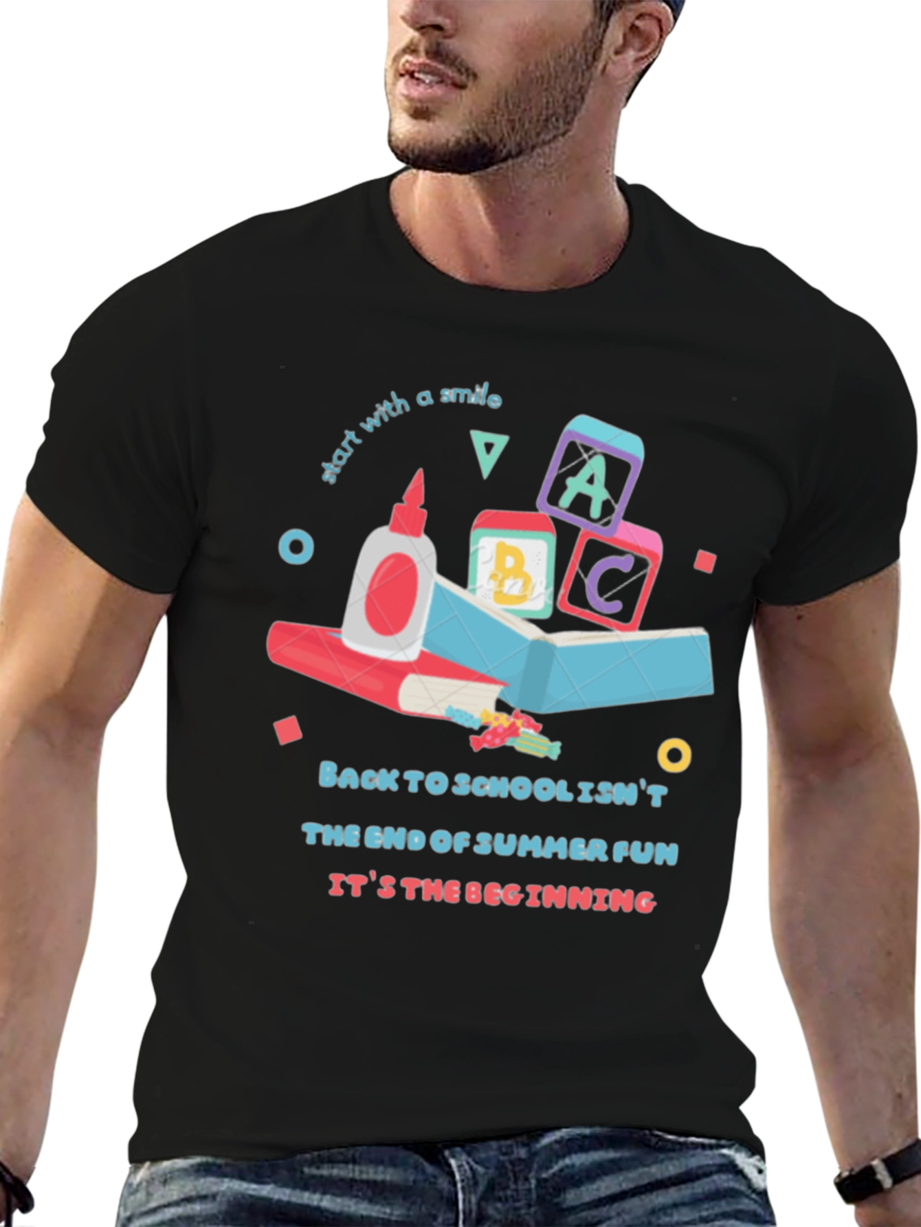 Black Back to School Graphic T-Shirt view 6